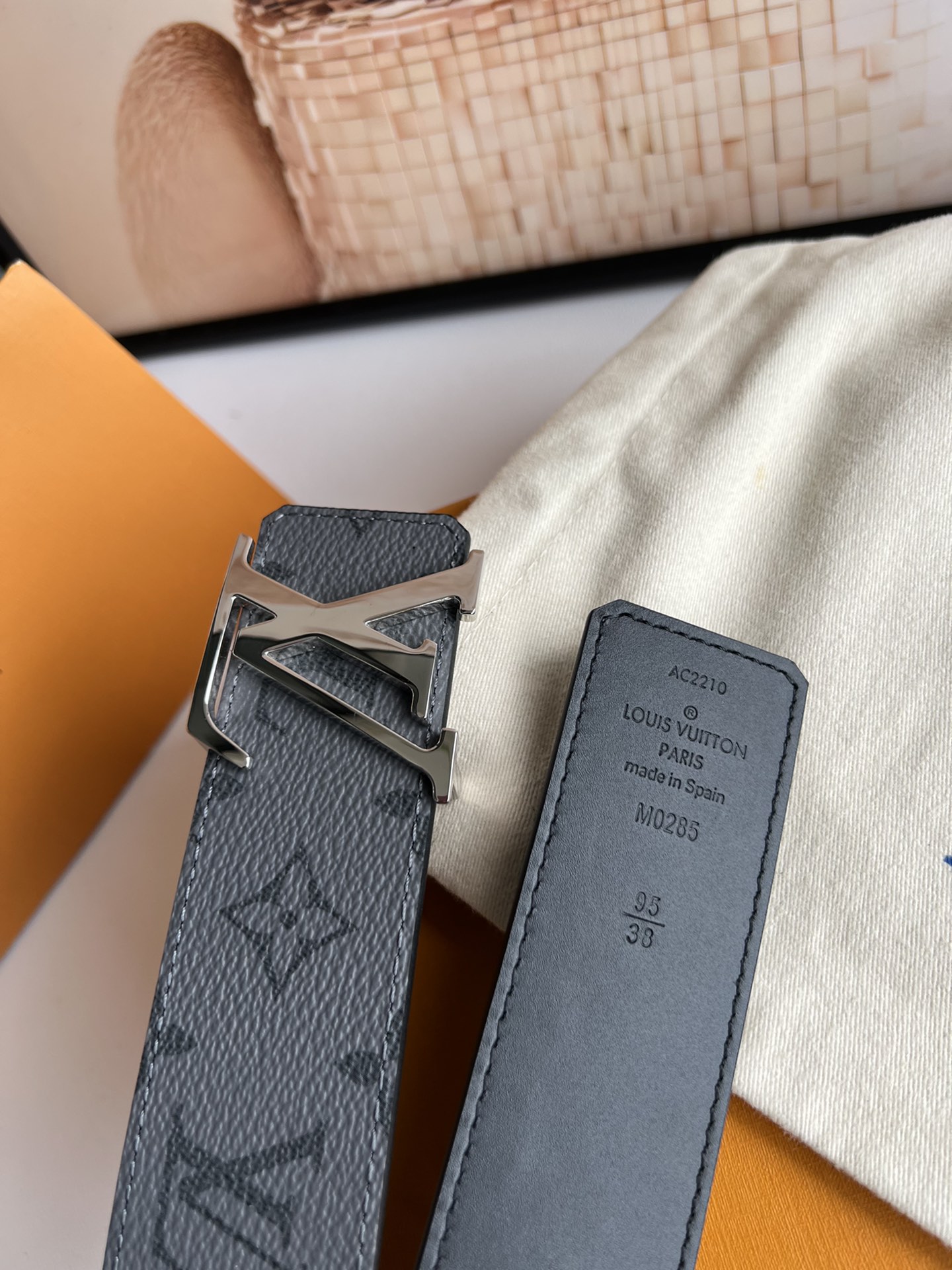 Louis Vuitton Male Basic Belt Canvas 40mm-s-m-l