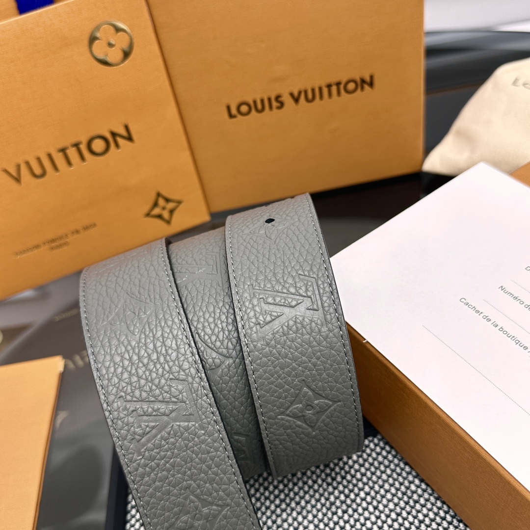 Louis Vuitton Male Basic Belt Cow Leather M-l