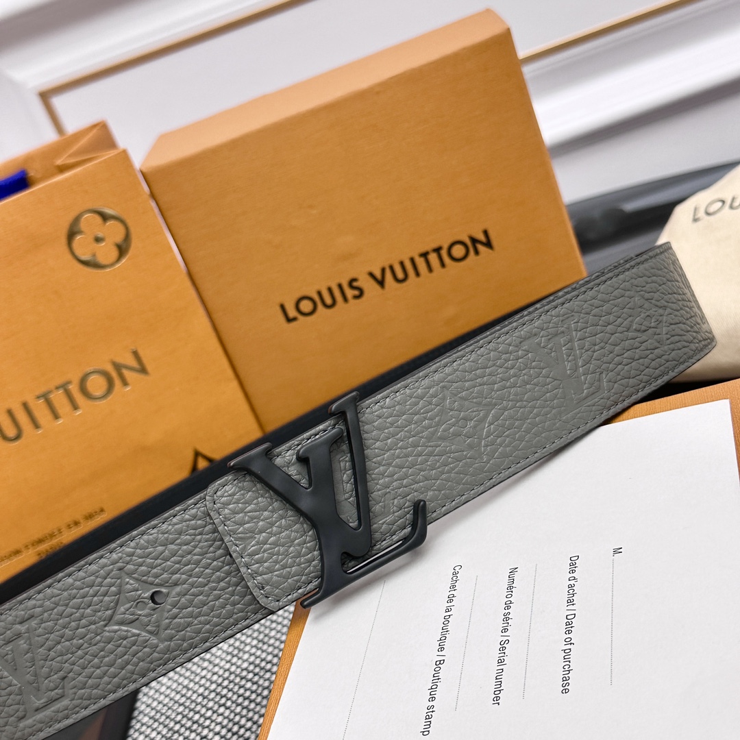 Louis Vuitton Male Basic Belt Cow Leather M-l