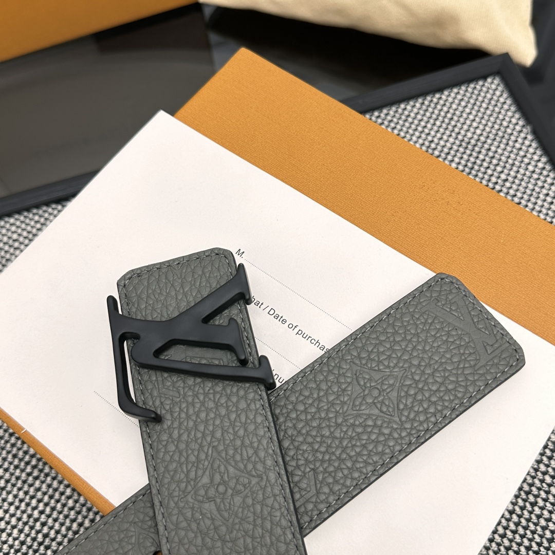 Louis Vuitton Male Basic Belt Cow Leather M-l