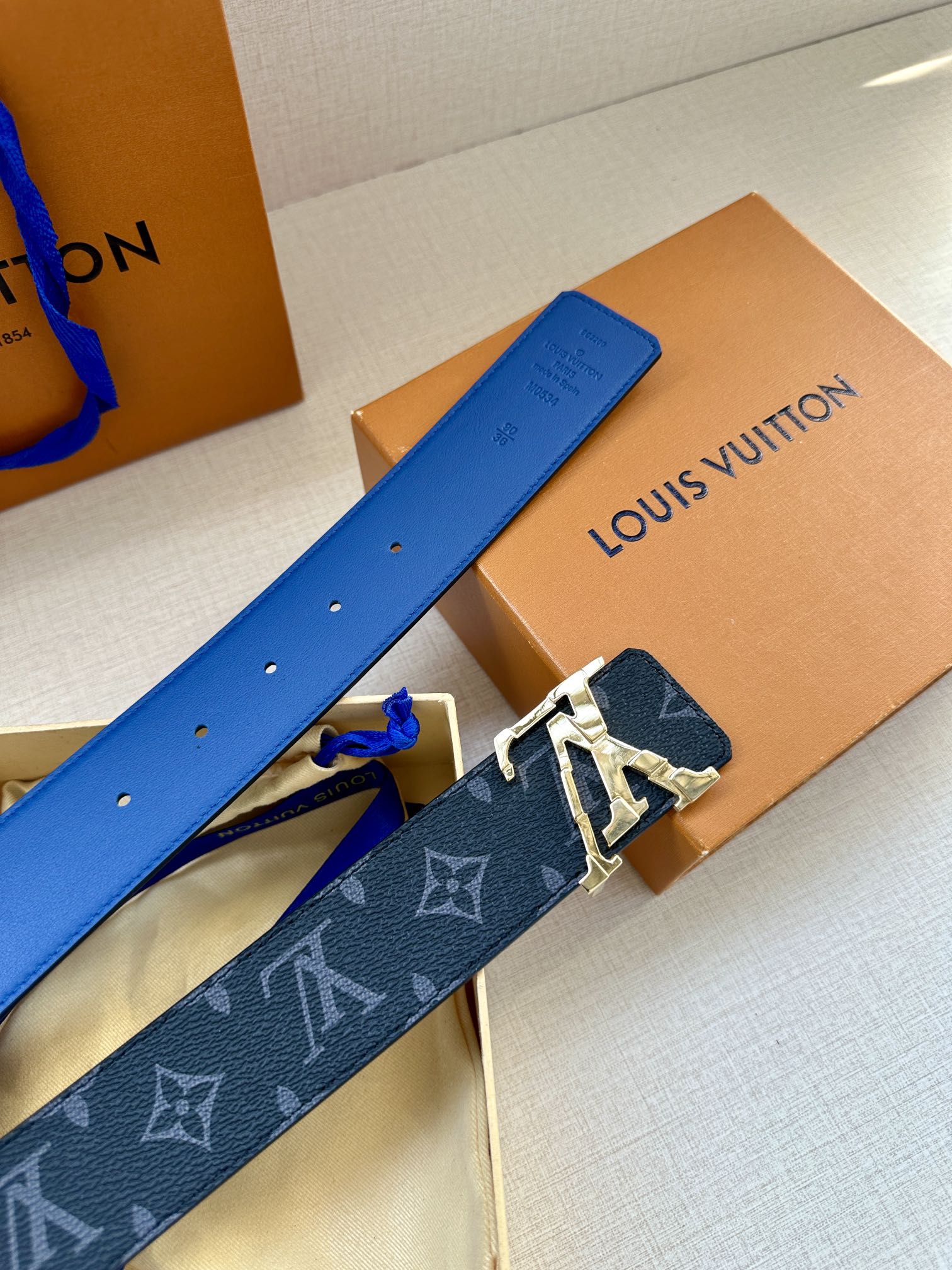 Louis Vuitton Male Basic Belt Canvas S-m-l