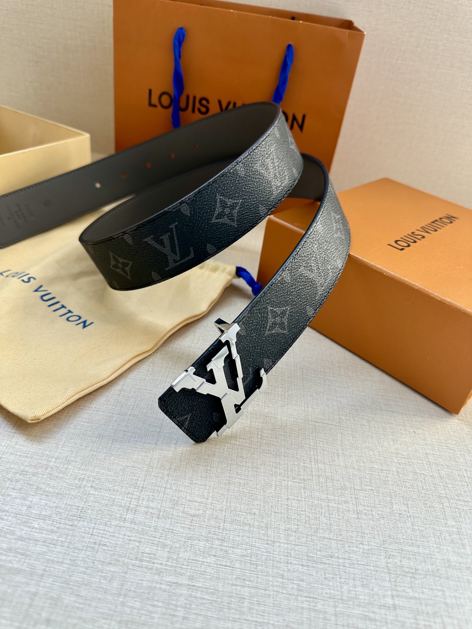 Louis Vuitton Male Basic Belt Canvas S-m-l