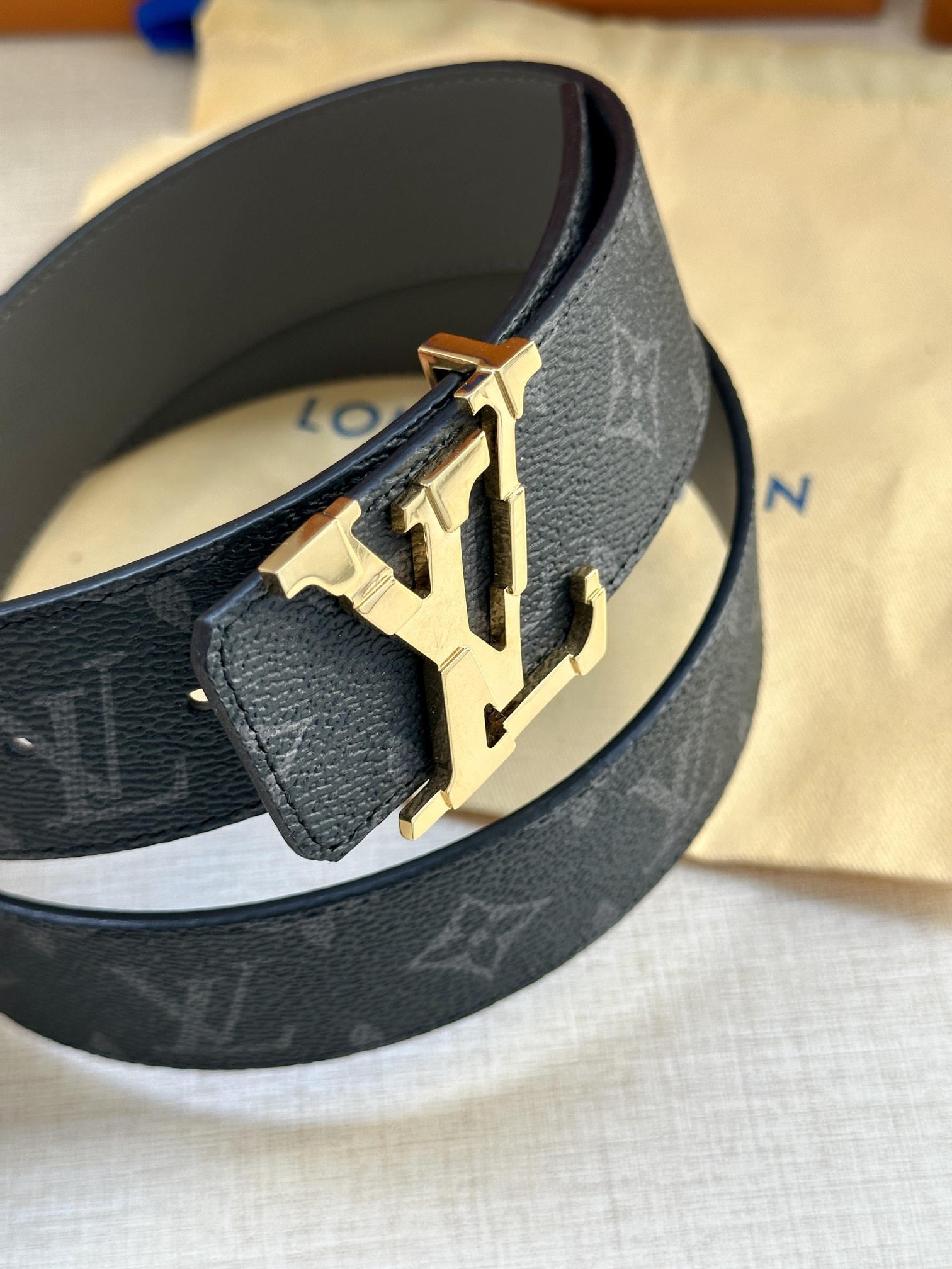 Louis Vuitton Male Basic Belt Canvas S-m-l