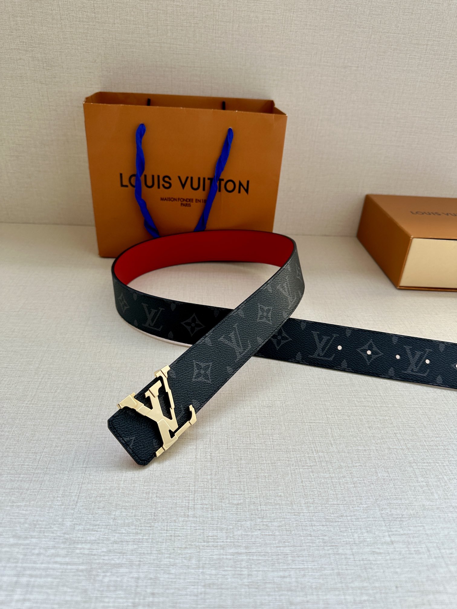 Louis Vuitton Male Basic Belt Canvas S-m-l