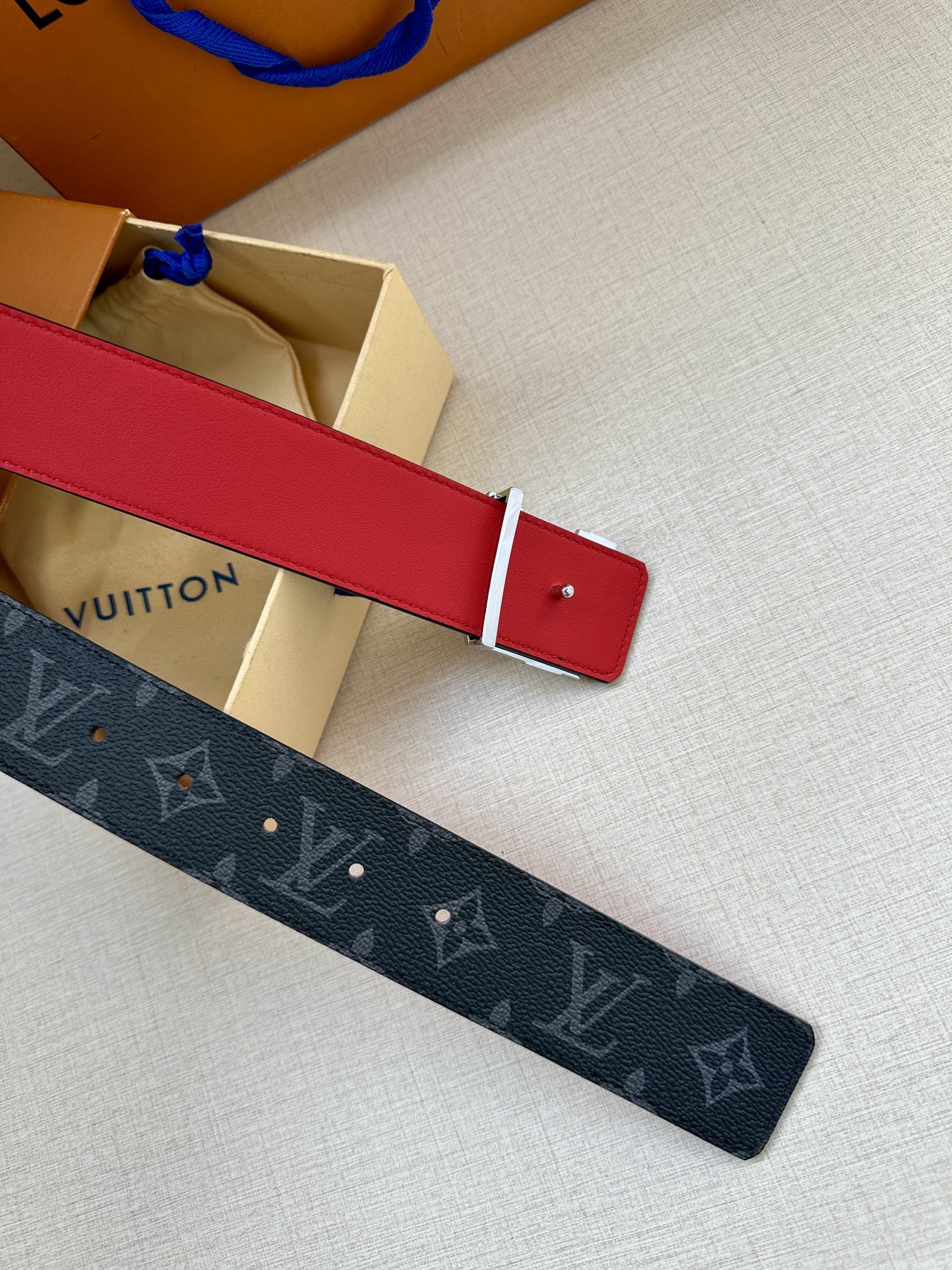 Louis Vuitton Male Basic Belt Canvas S-m-l