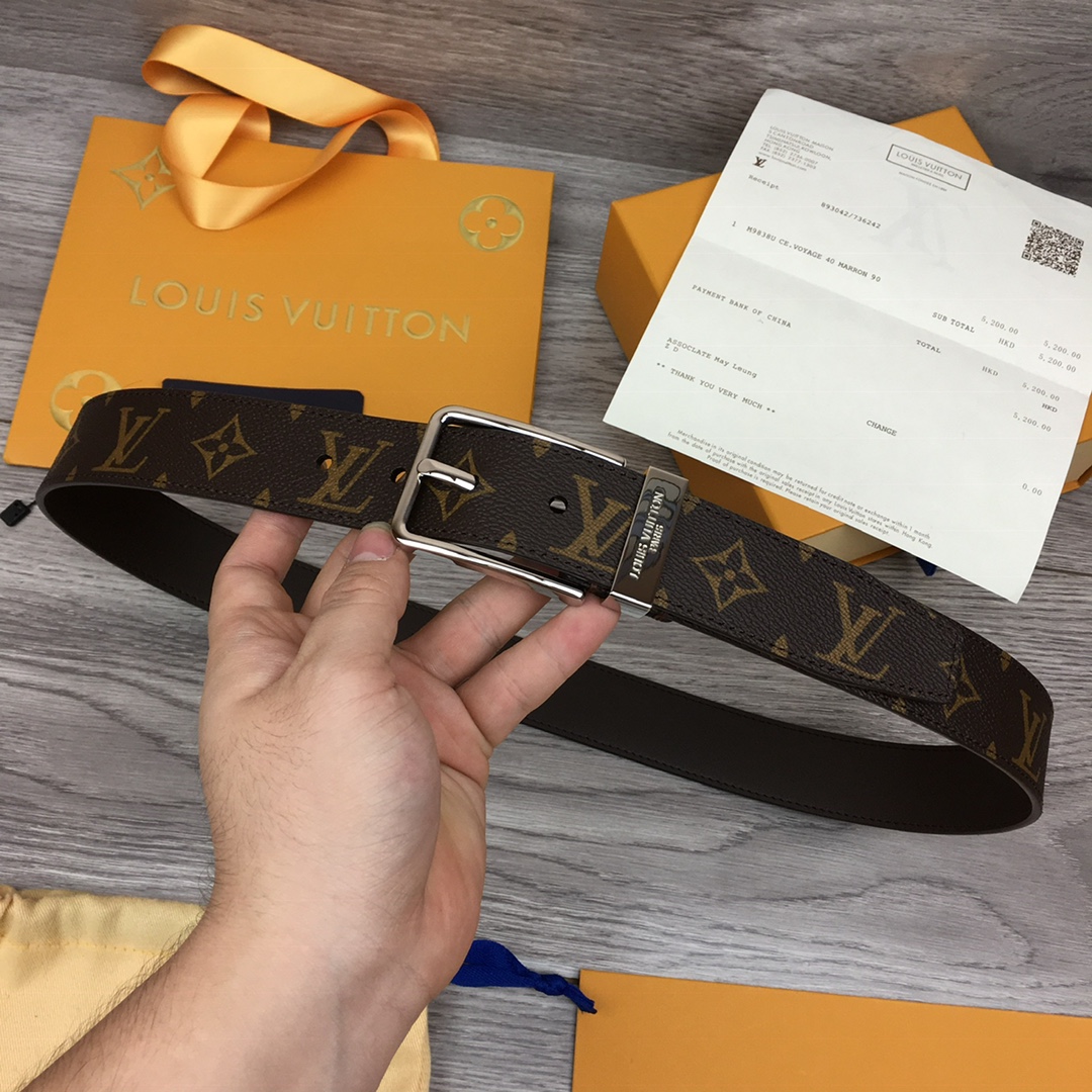 Louis Vuitton Male Pin Buckle Belt M-l