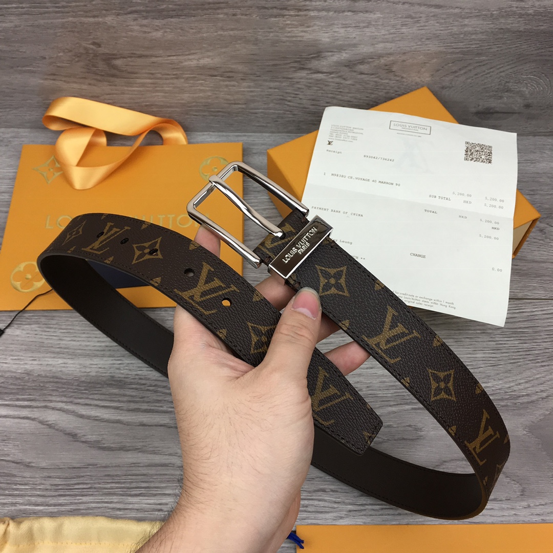 Louis Vuitton Male Pin Buckle Belt M-l