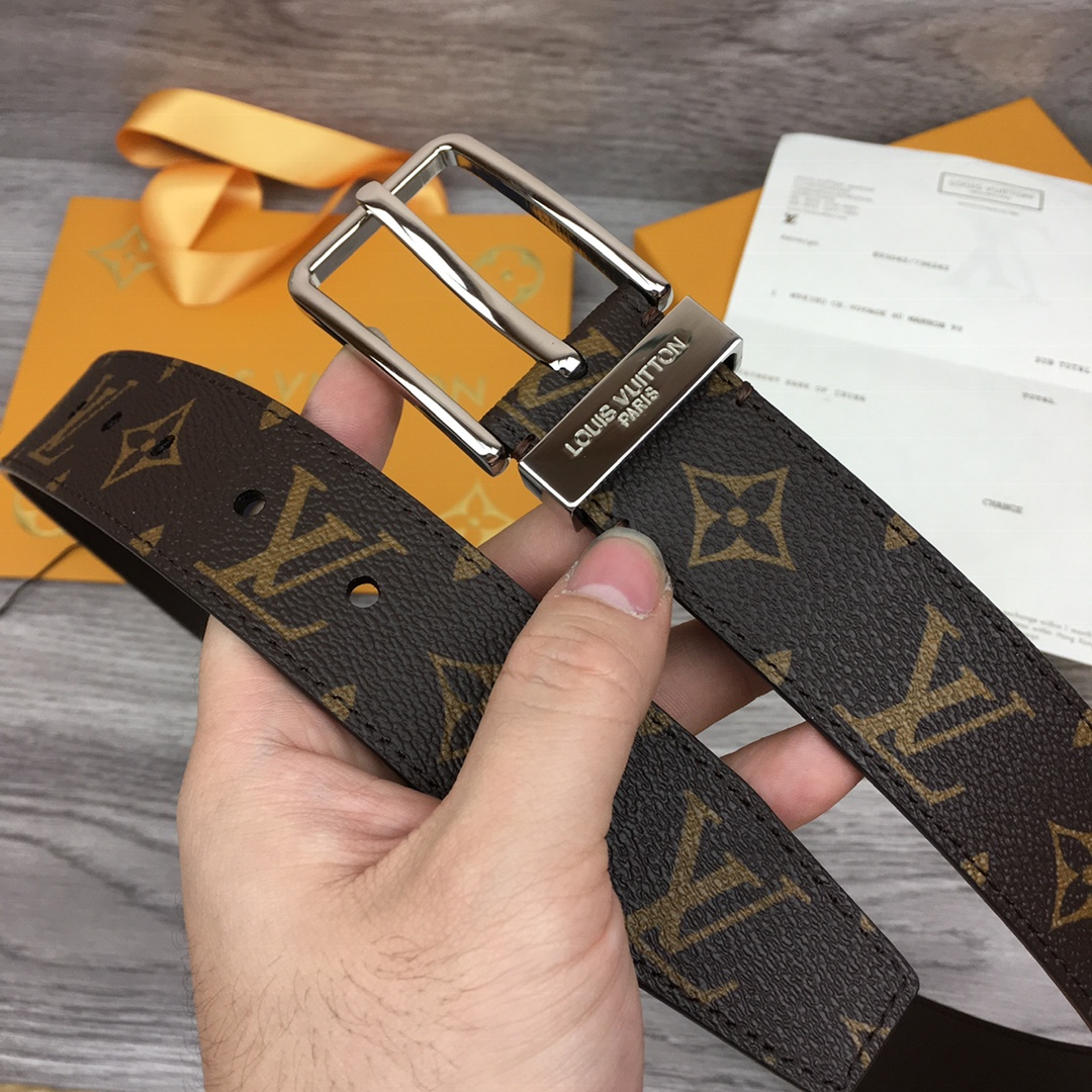 Louis Vuitton Male Pin Buckle Belt M-l
