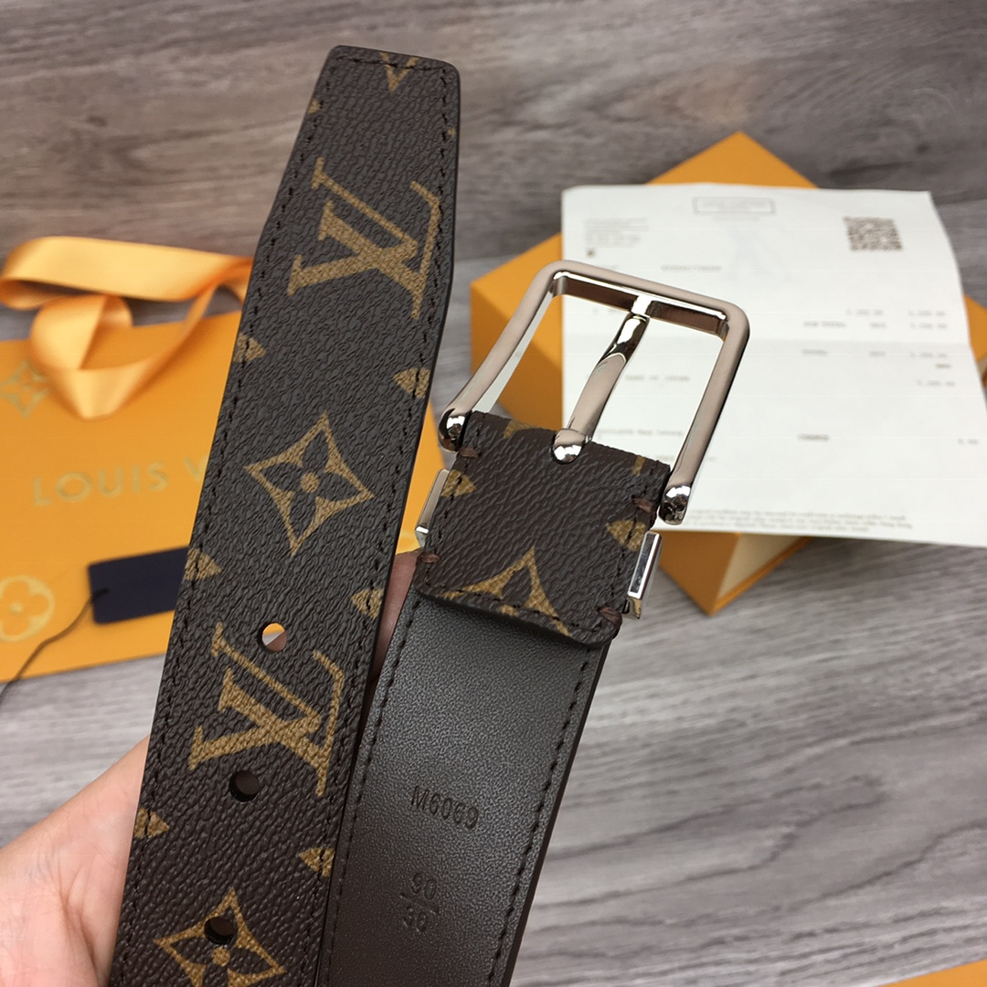 Louis Vuitton Male Pin Buckle Belt M-l