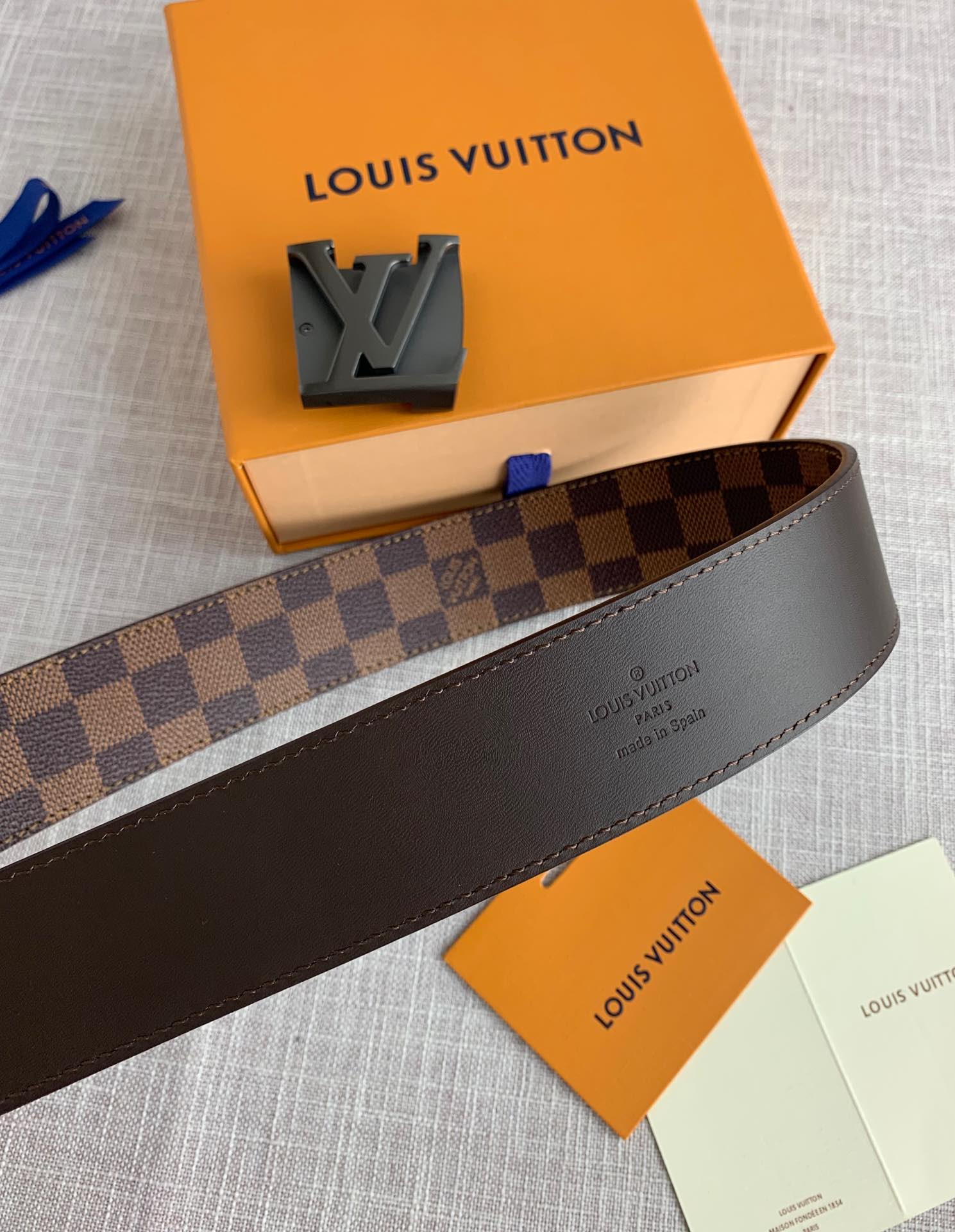 Louis Vuitton Male Basic Belt Cow Leather L