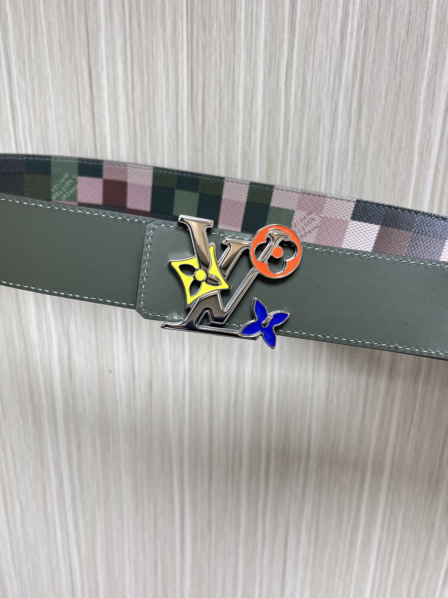 Louis Vuitton Male Leather Belt Black 40mm-l