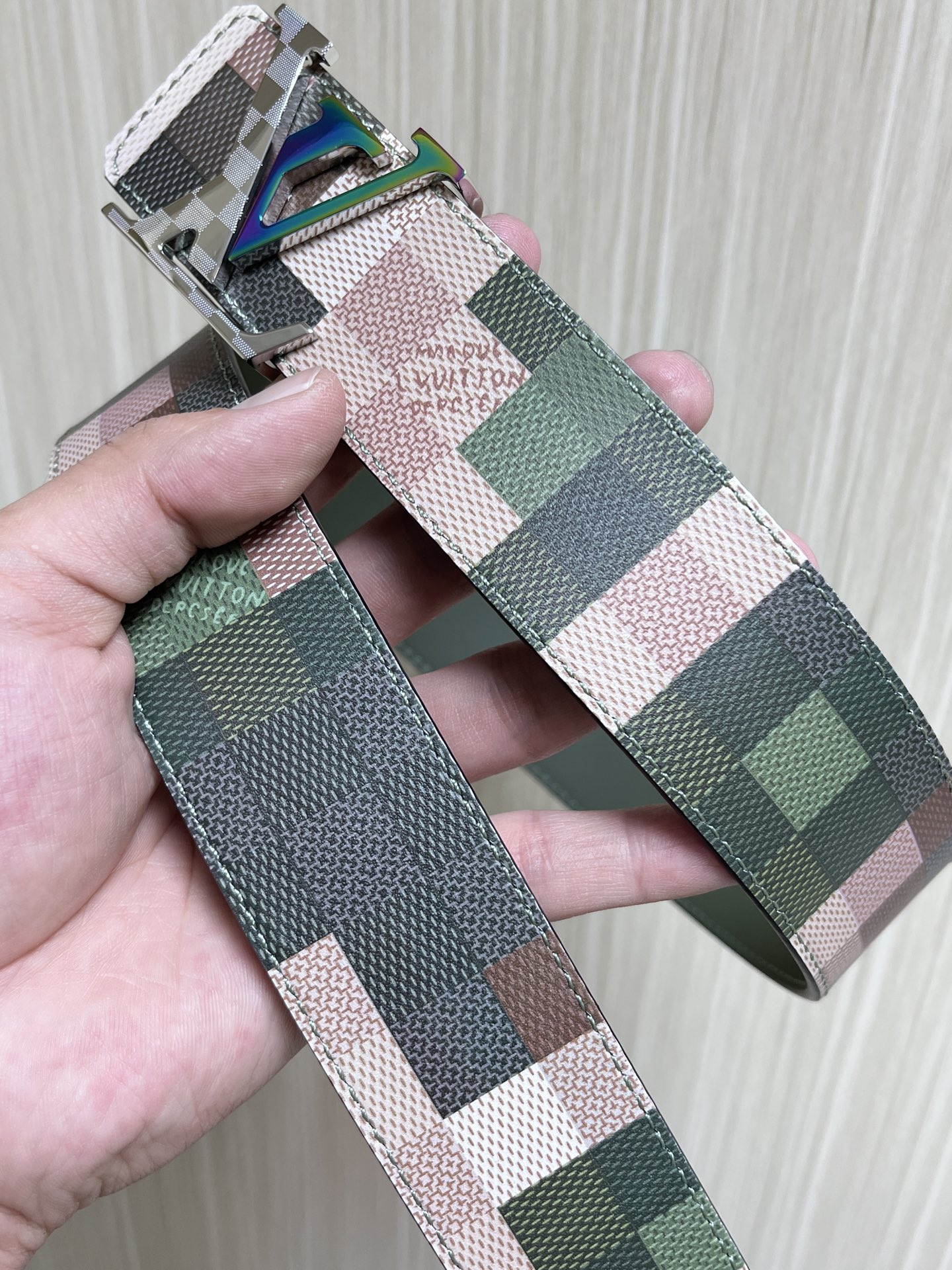 Louis Vuitton Male Leather Belt Black 40mm-l