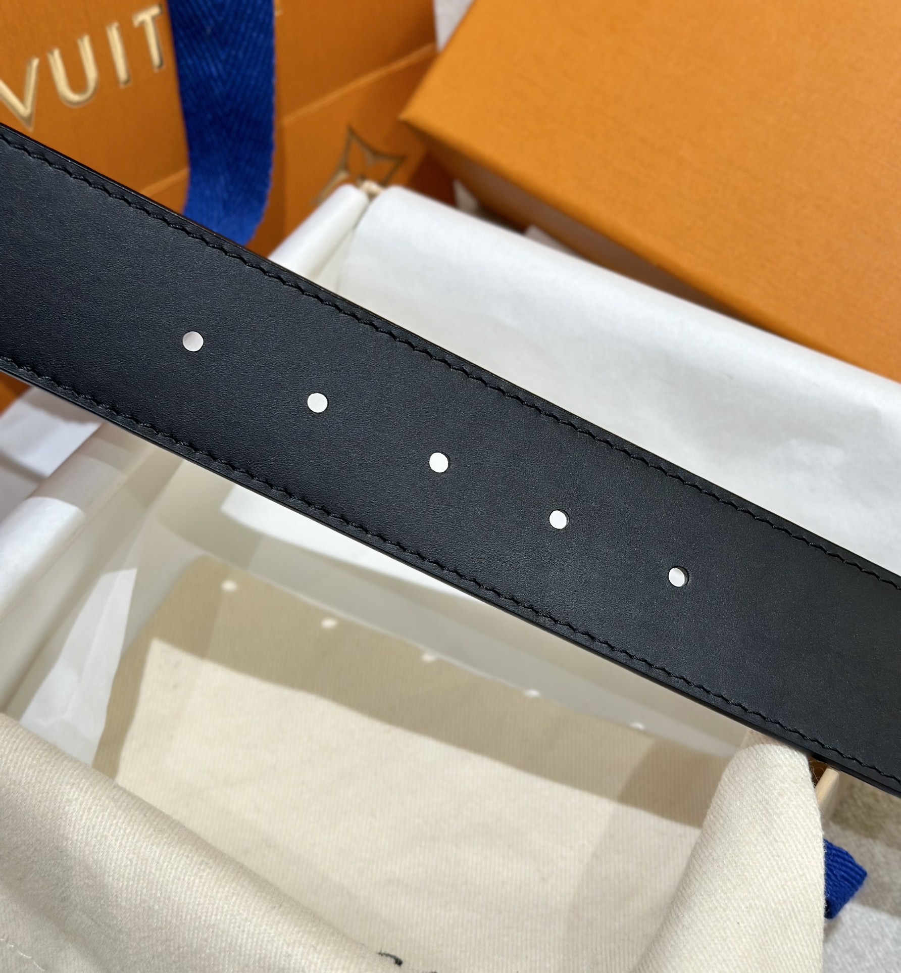 Louis Vuitton Male Leather Belt Canvas S-m-l