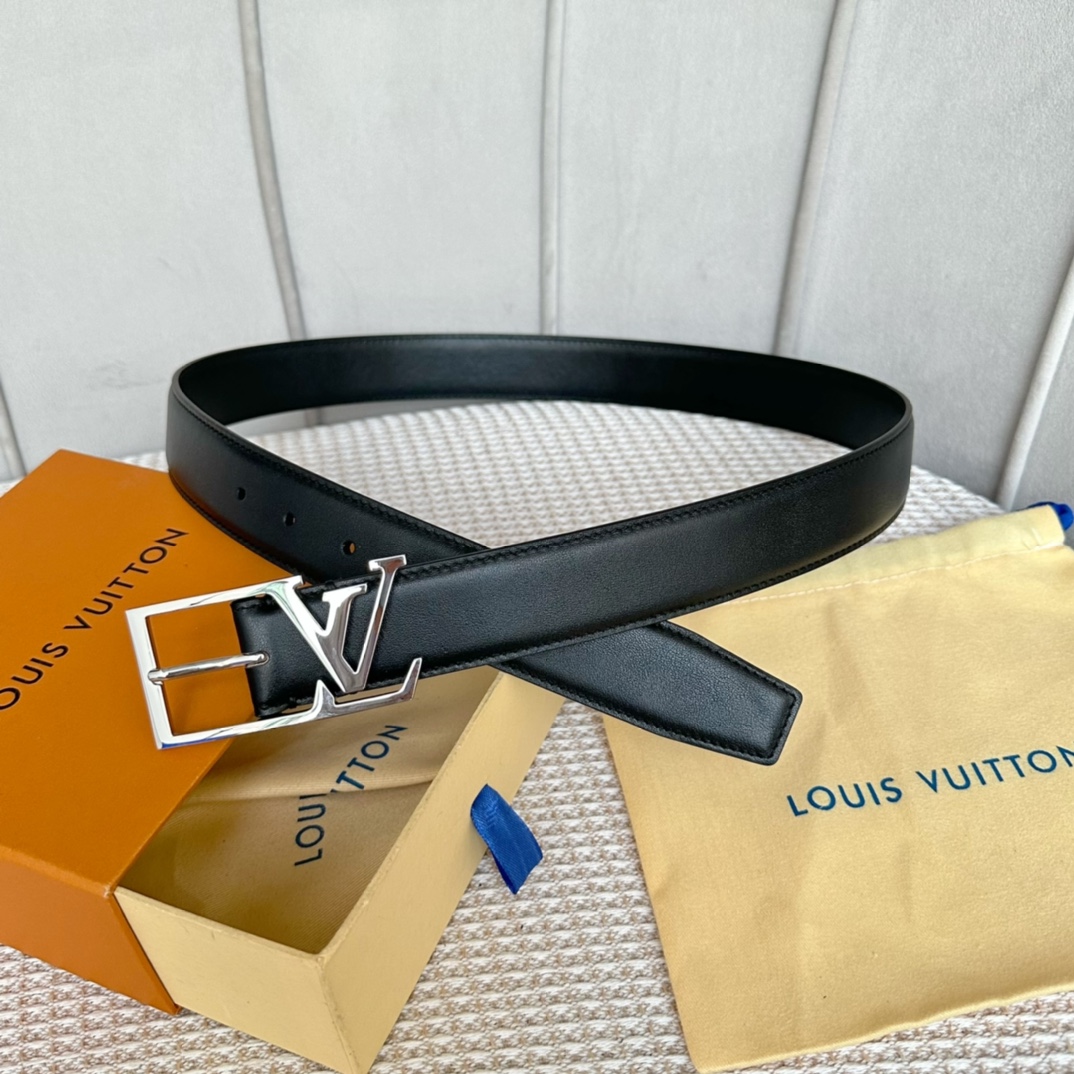 Louis Vuitton Male Basic Belt Cow Leather L