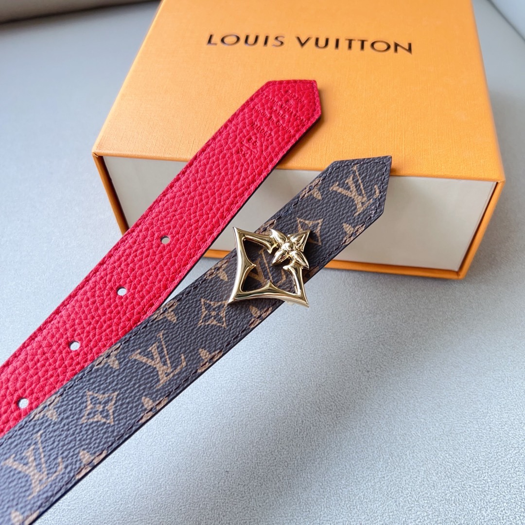 Louis Vuitton Female Basic Belt Cow Leather M-l