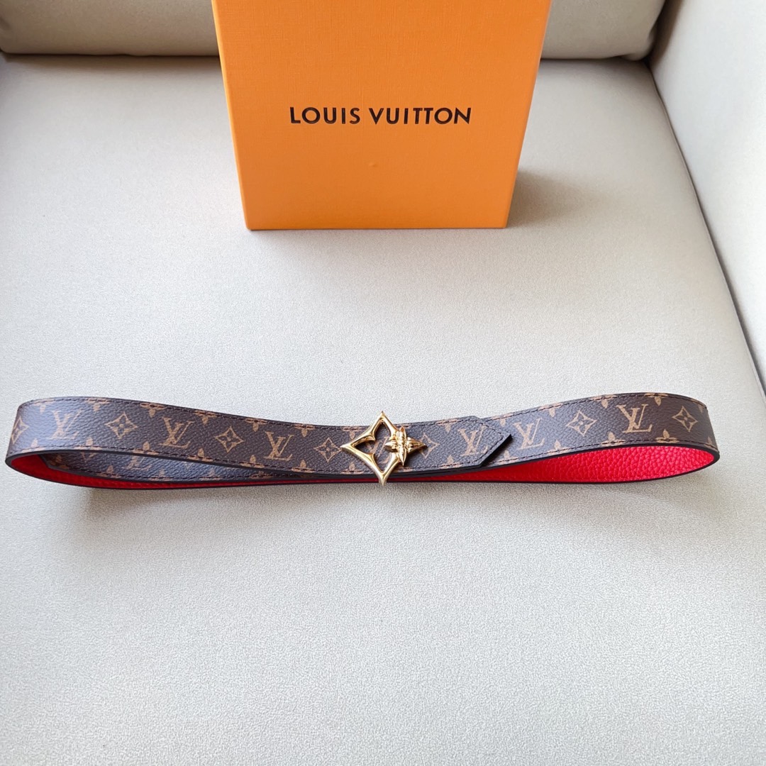 Louis Vuitton Female Basic Belt Cow Leather M-l