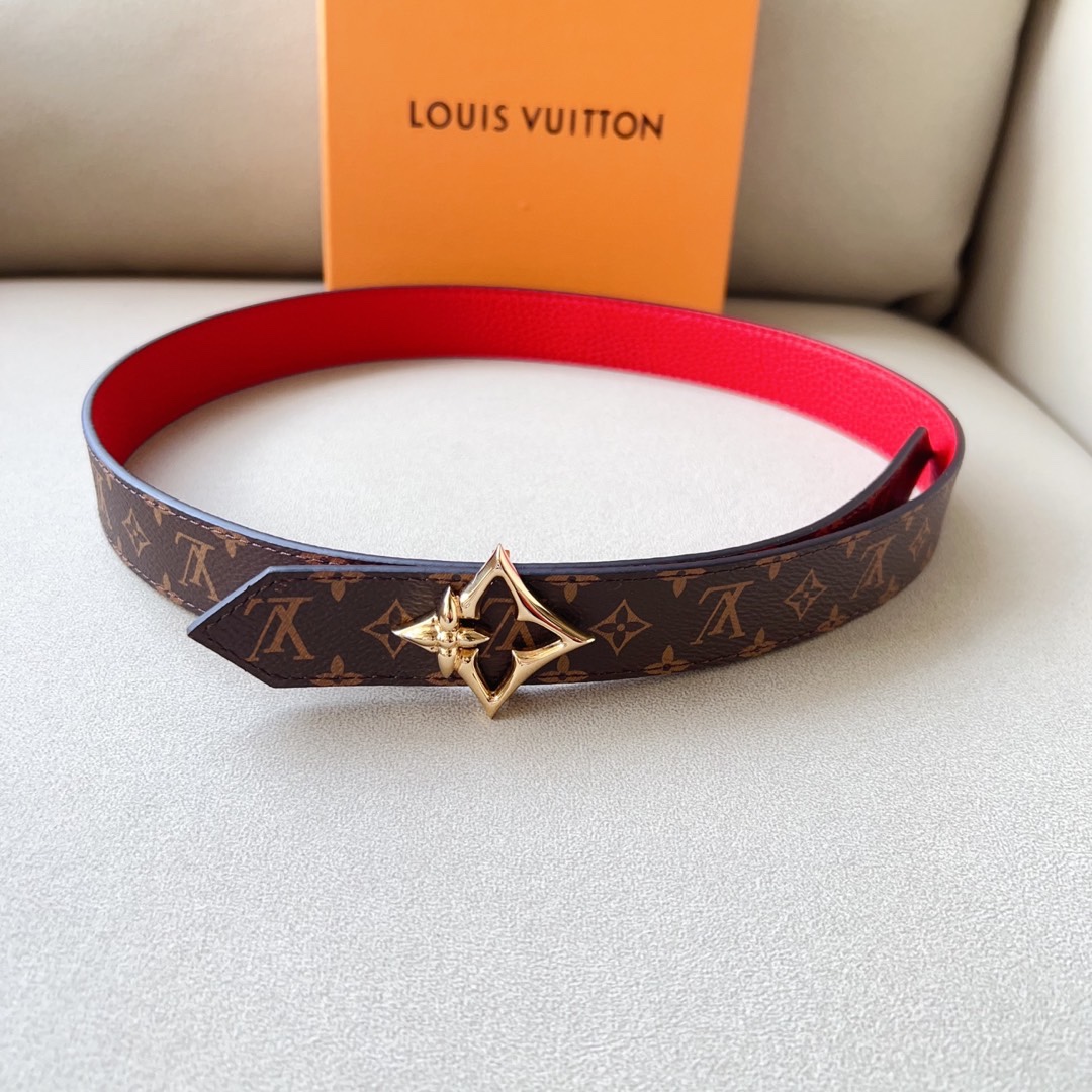 Louis Vuitton Female Basic Belt Cow Leather M-l