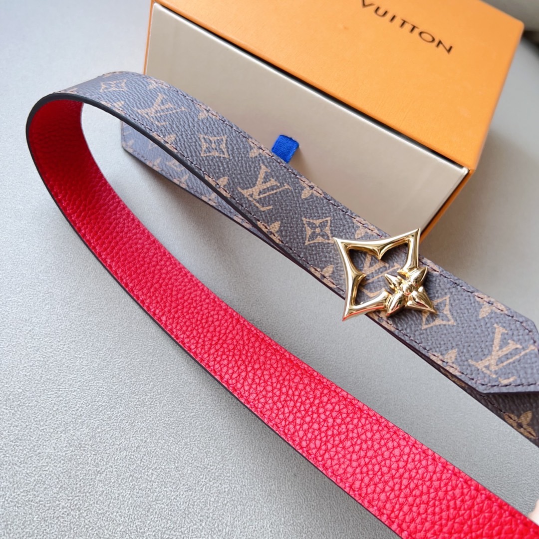 Louis Vuitton Female Basic Belt Cow Leather M-l