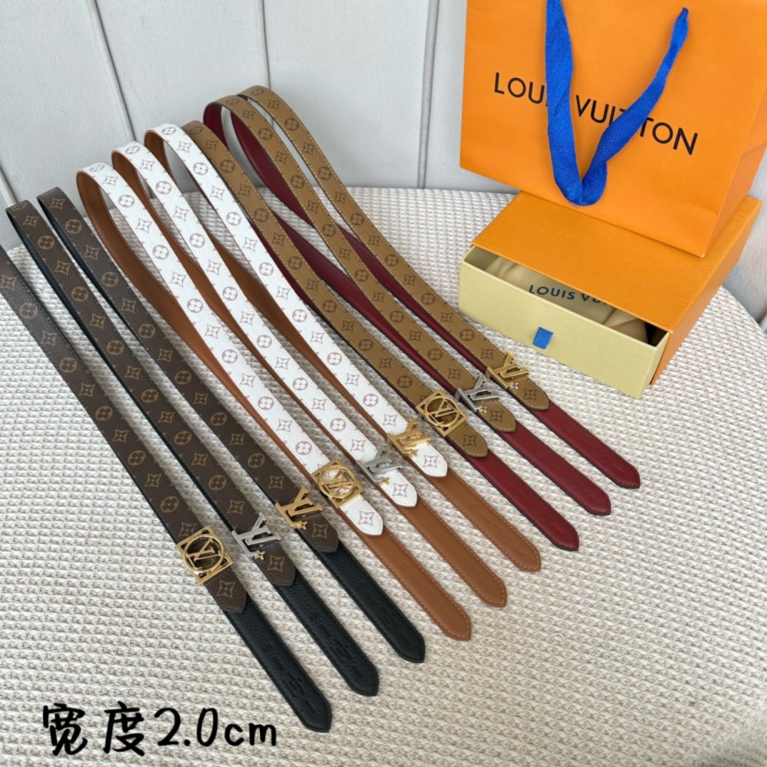 Louis Vuitton Female Basic Belt Cow Leather L