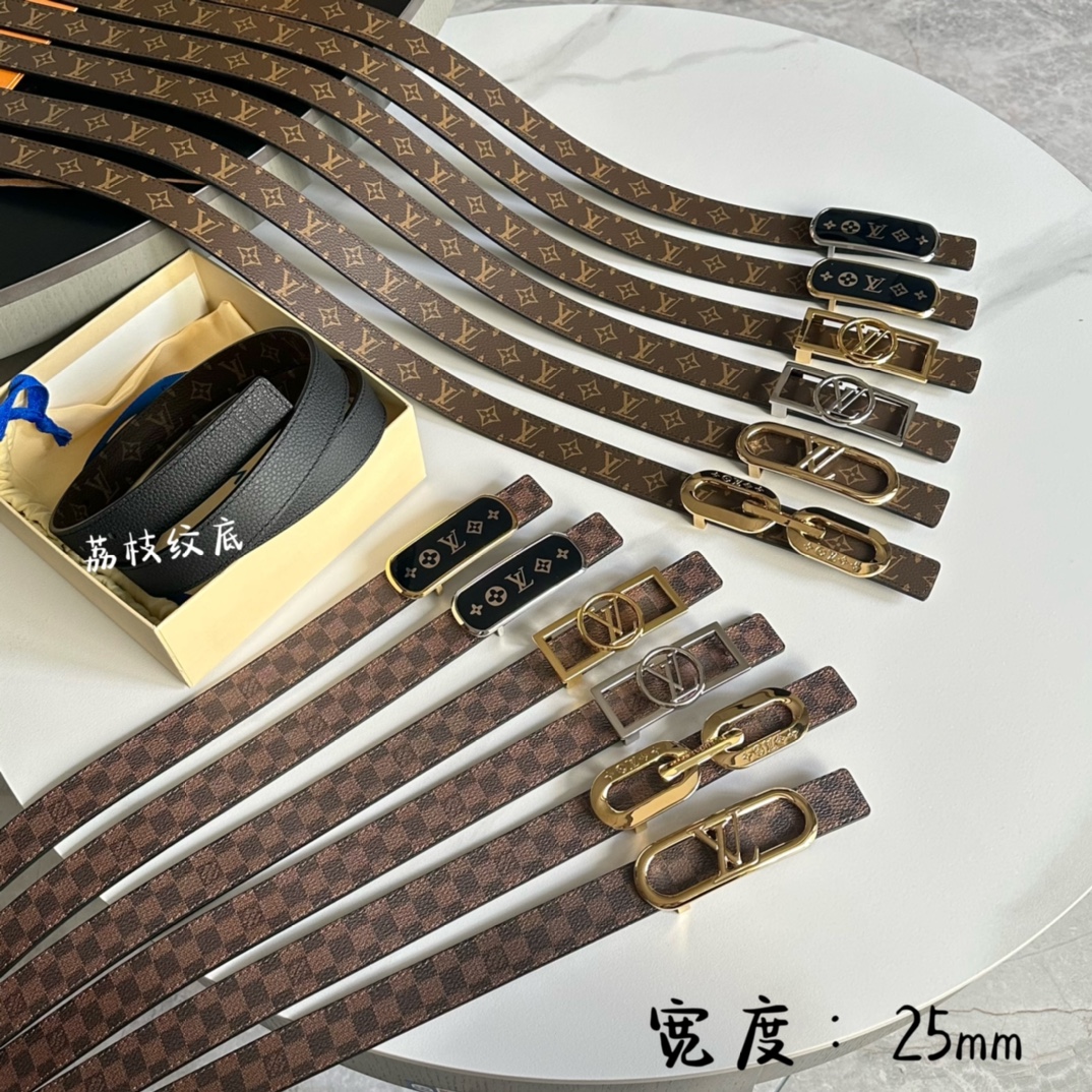 Louis Vuitton Female Basic Belt Cow Leather L