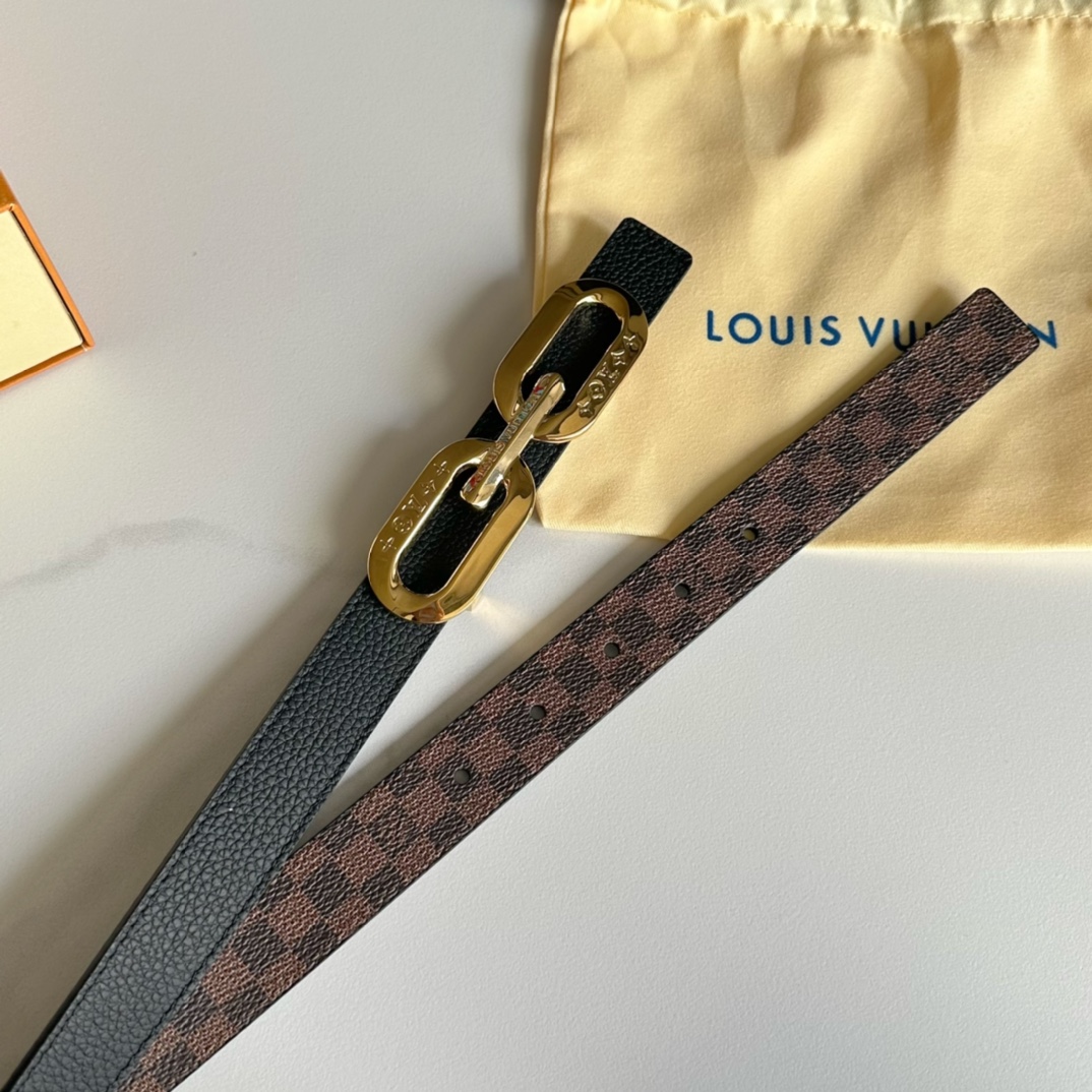 Louis Vuitton Female Basic Belt Cow Leather L
