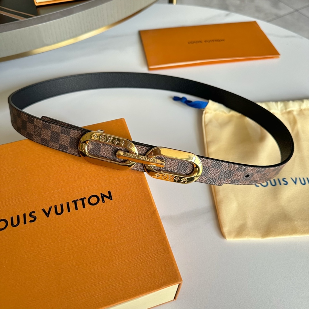 Louis Vuitton Female Basic Belt Cow Leather L