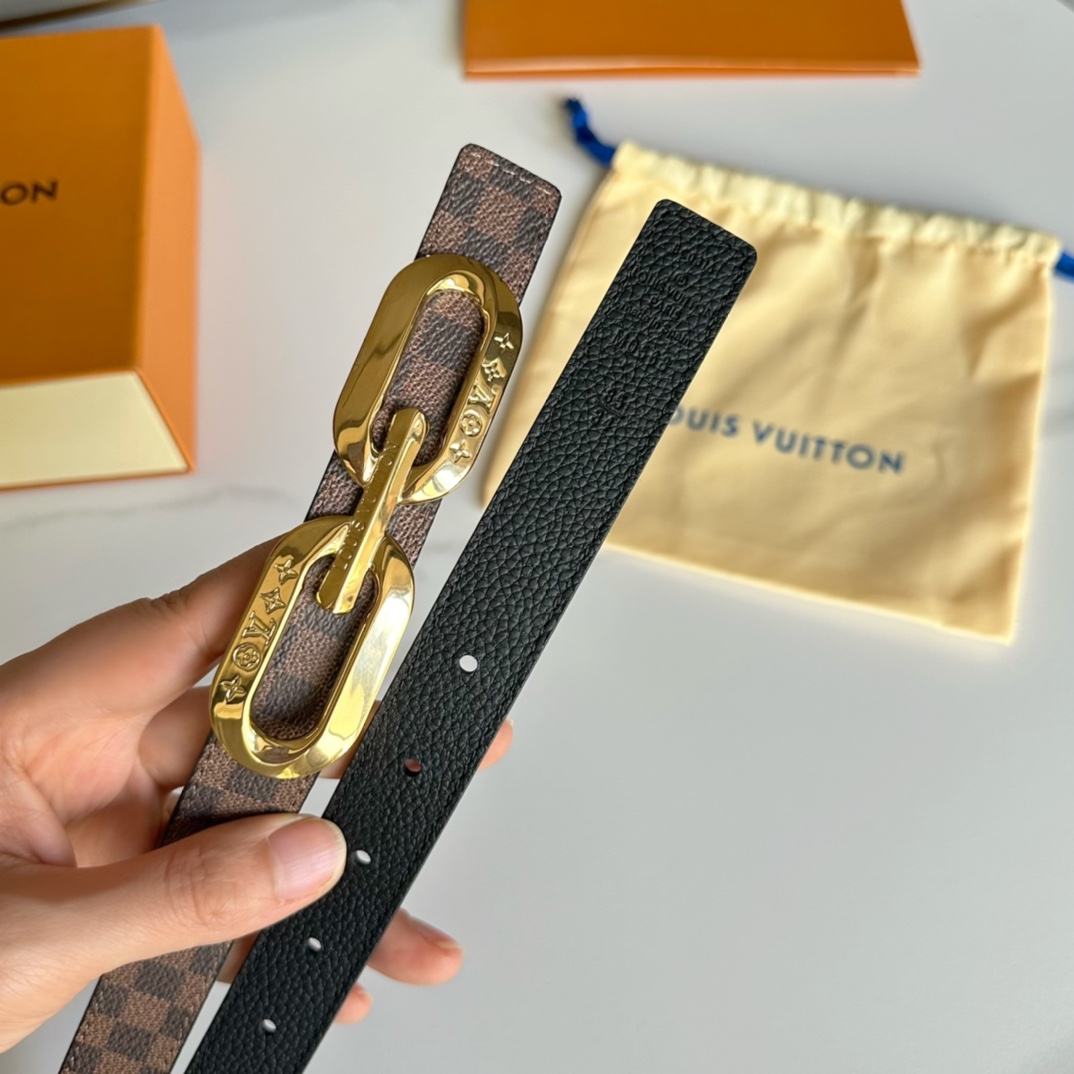 Louis Vuitton Female Basic Belt Cow Leather L