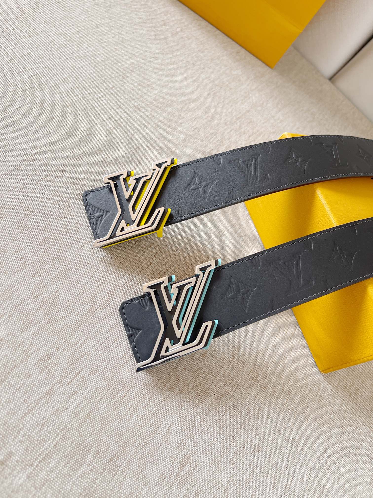 Louis Vuitton Male Basic Belt Cow Leather M-l