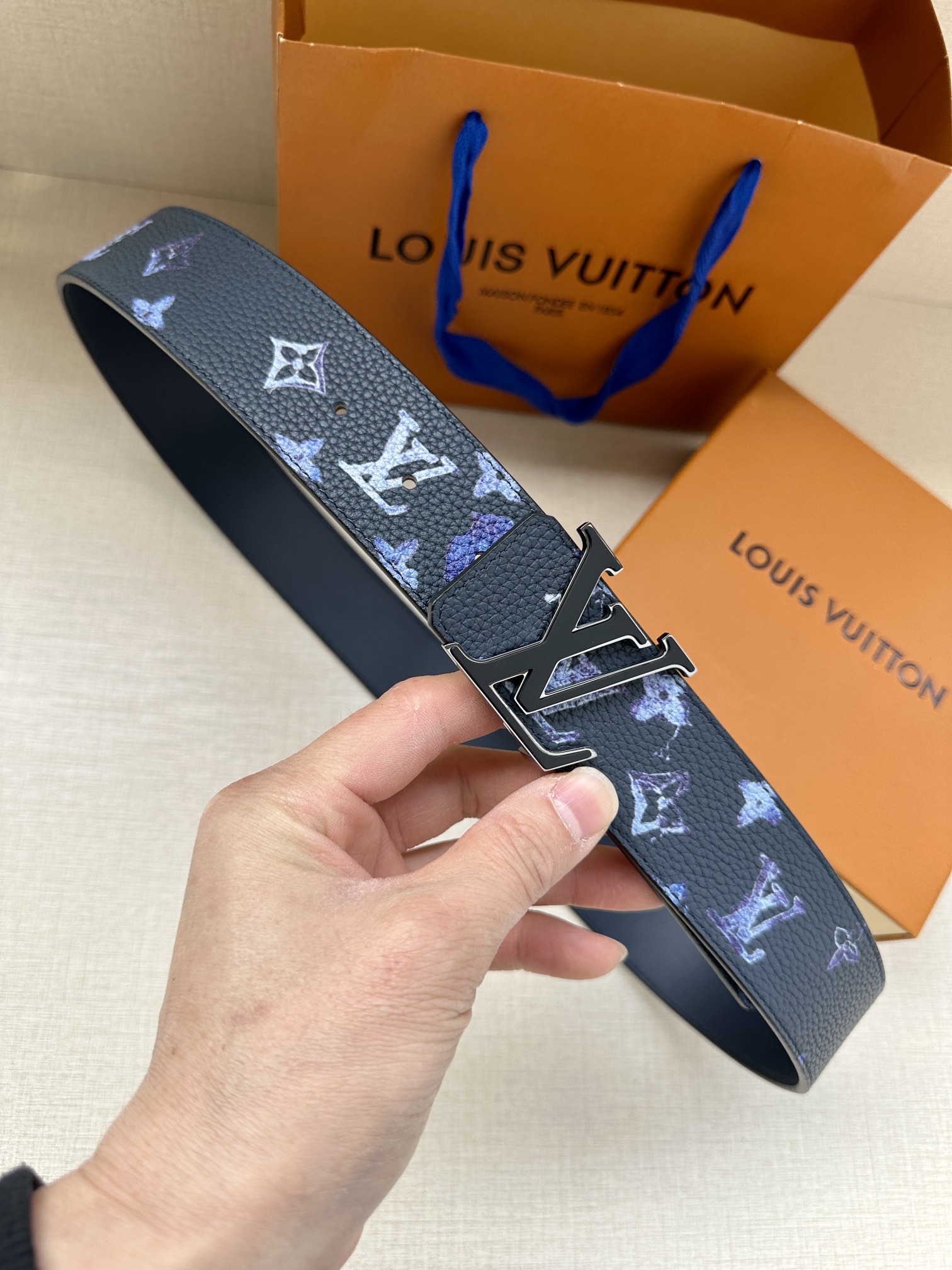 Louis Vuitton Basic Belt Top Grain Leather M-l