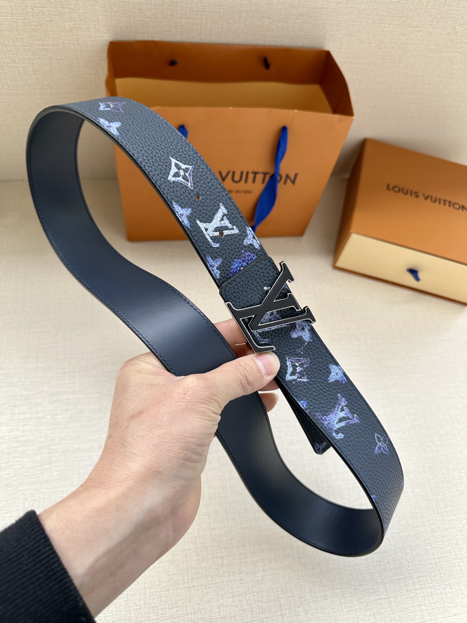 Louis Vuitton Basic Belt Top Grain Leather M-l