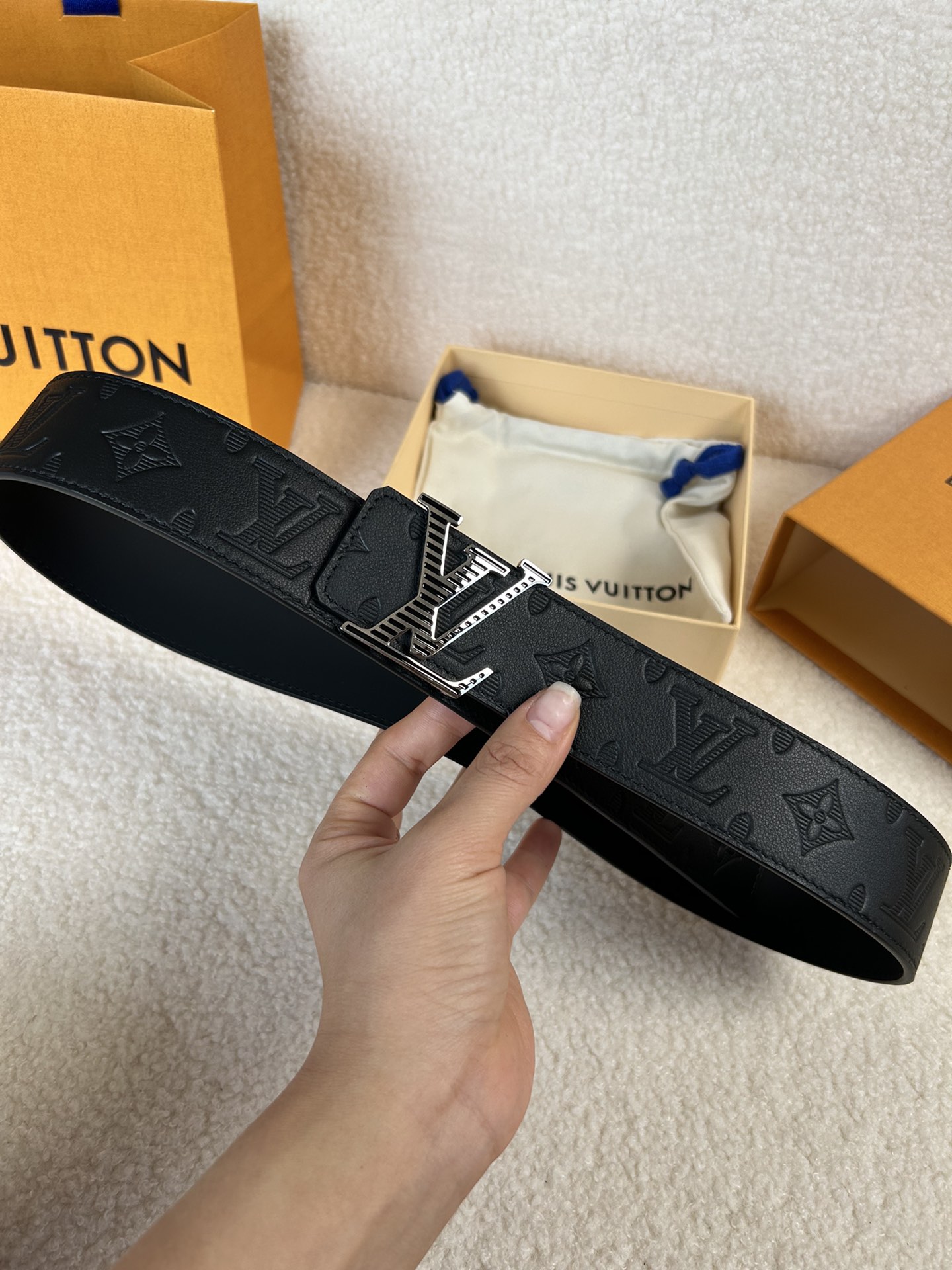Louis Vuitton Basic Belt Cow Leather M-l