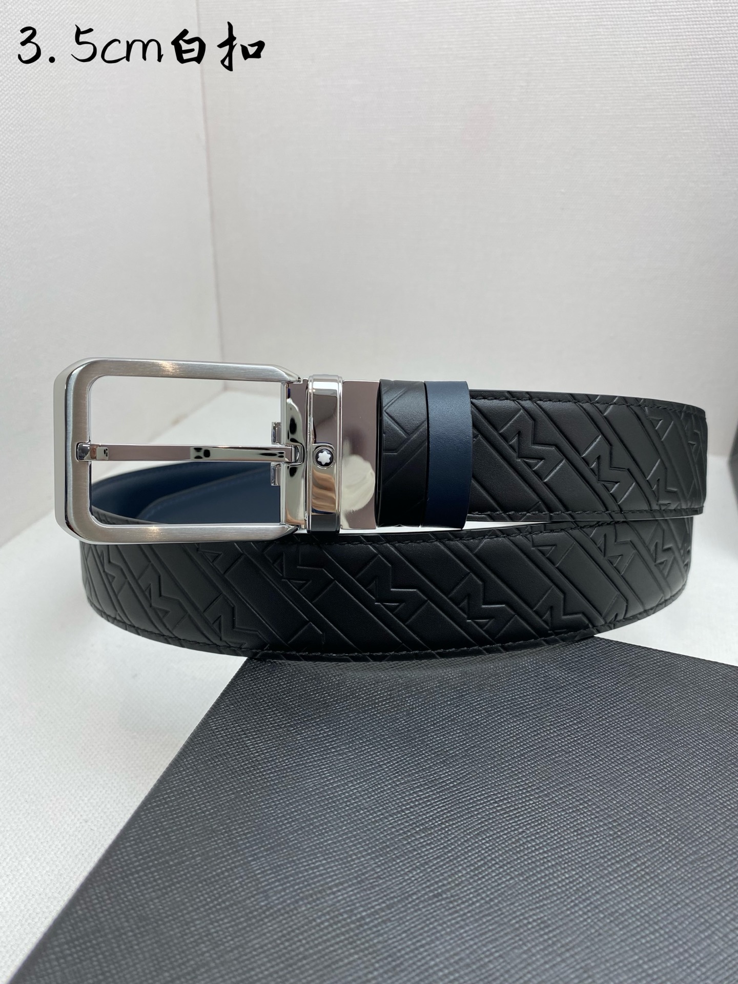 Montblanc Leather Belt Top Grain Leather M-l