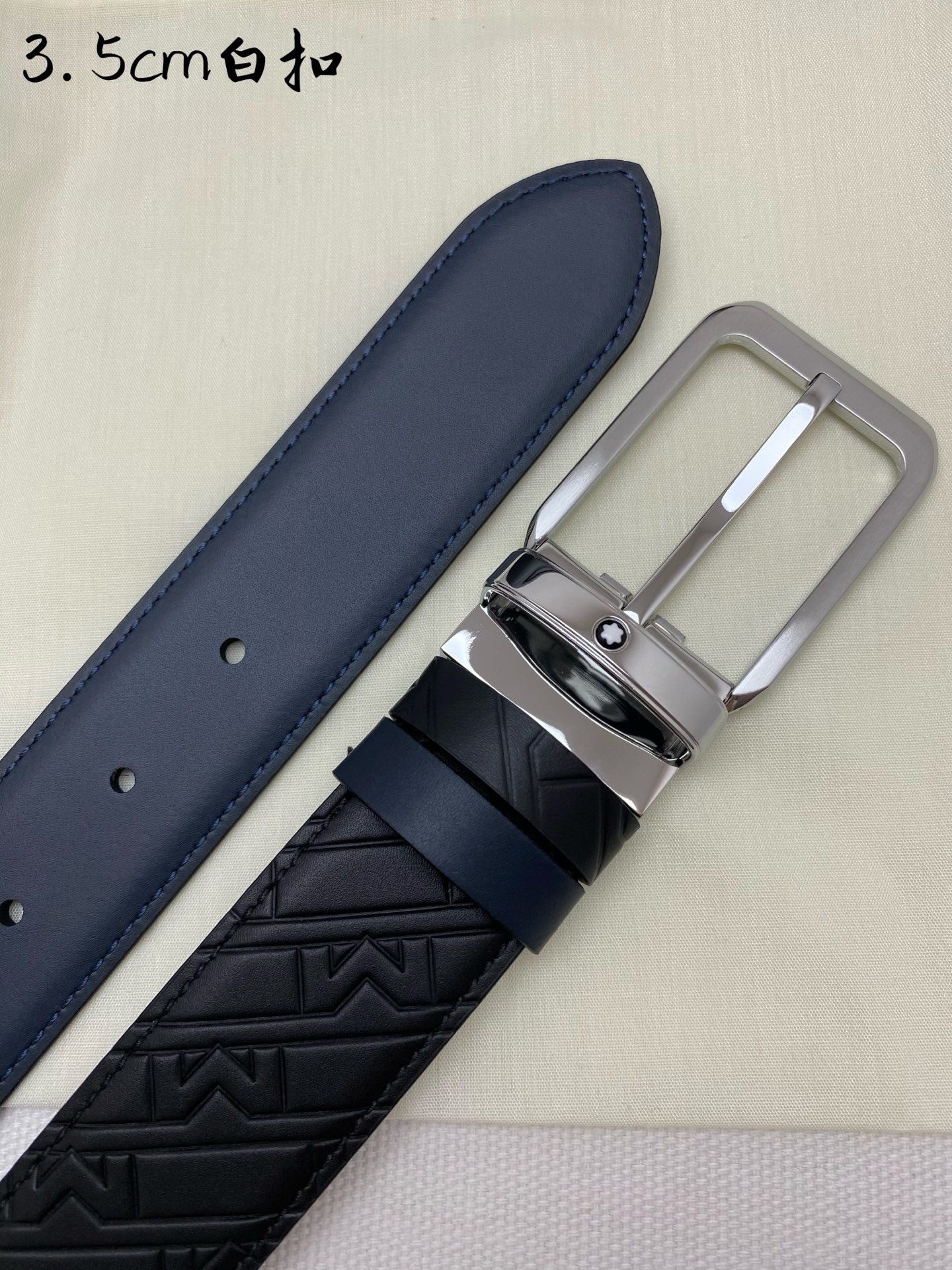 Montblanc Leather Belt Top Grain Leather M-l
