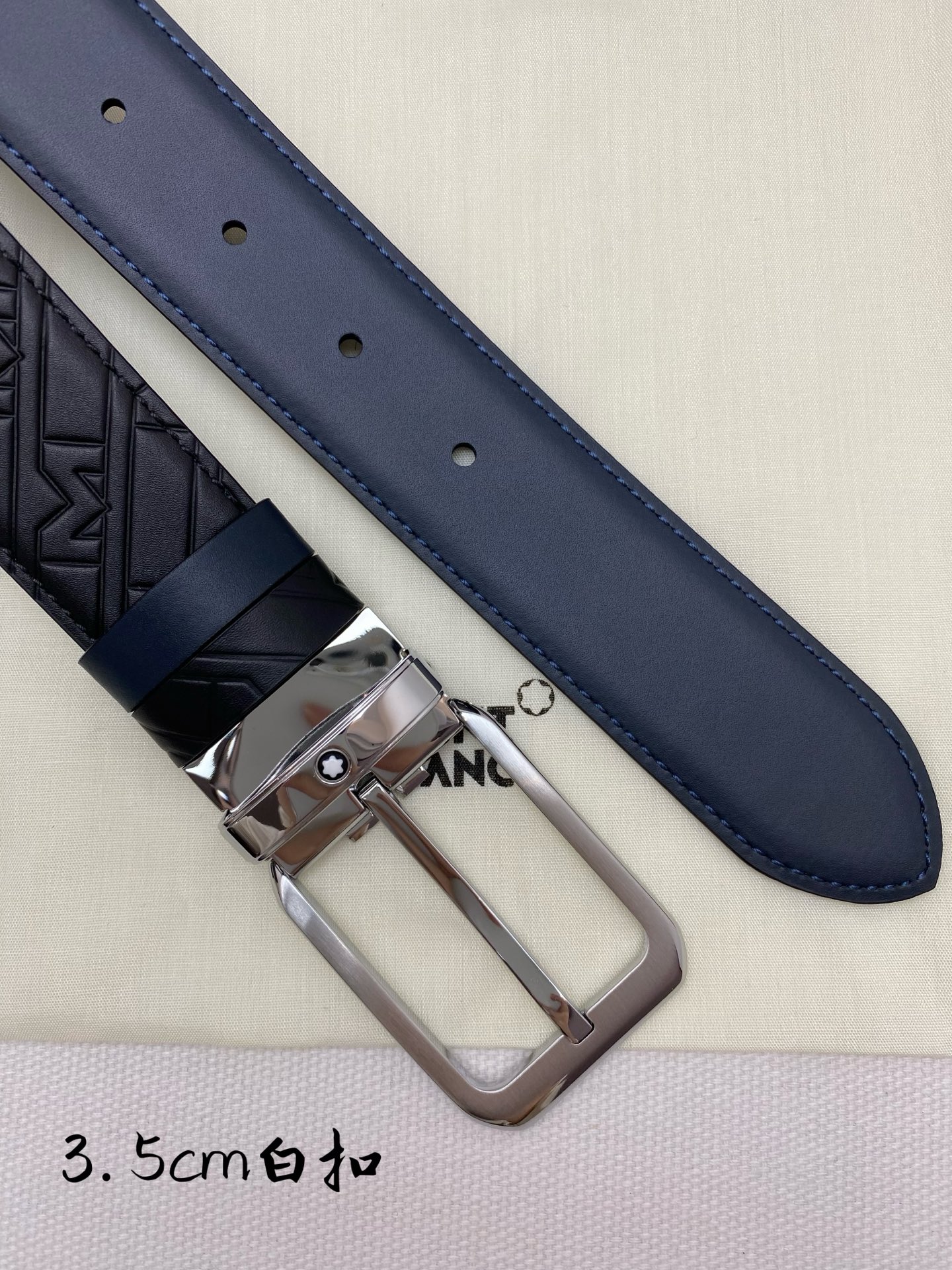 Montblanc Leather Belt Top Grain Leather M-l