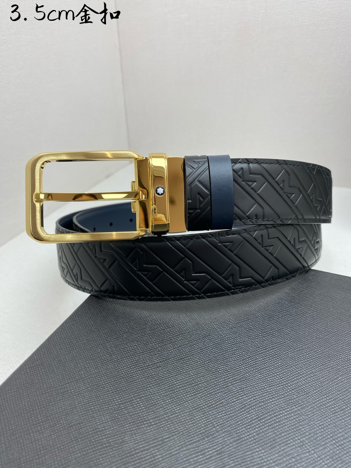 Montblanc Leather Belt Top Grain Leather M-l