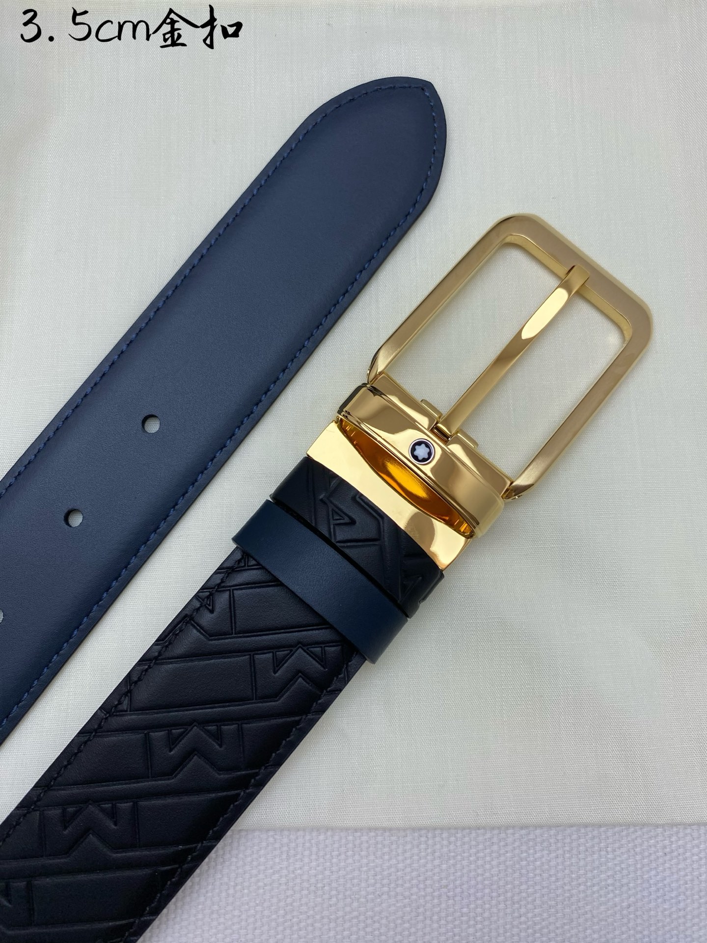 Montblanc Leather Belt Top Grain Leather M-l