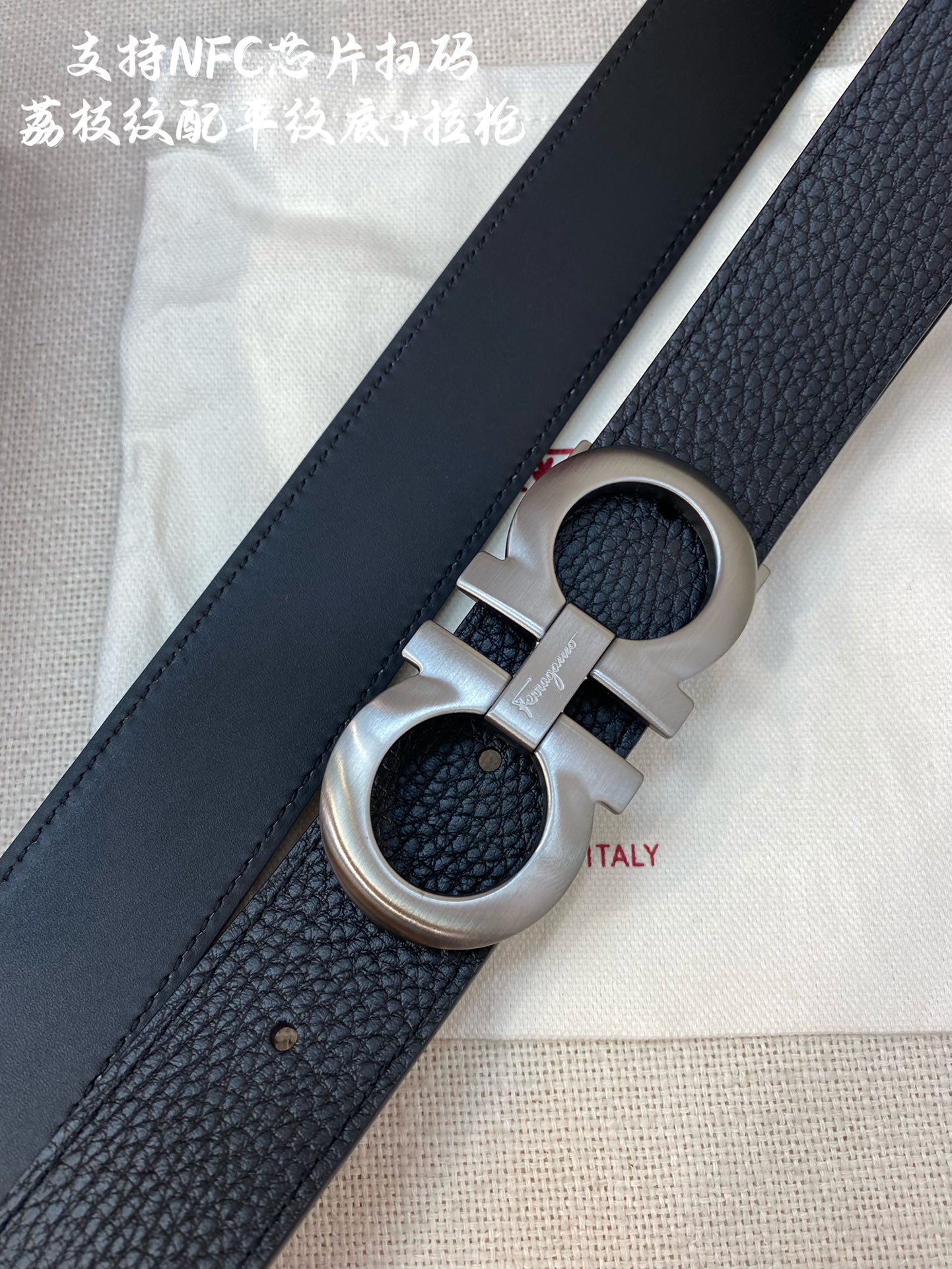 Salvatore Ferragamo Male Leather Belt Cow Leather M