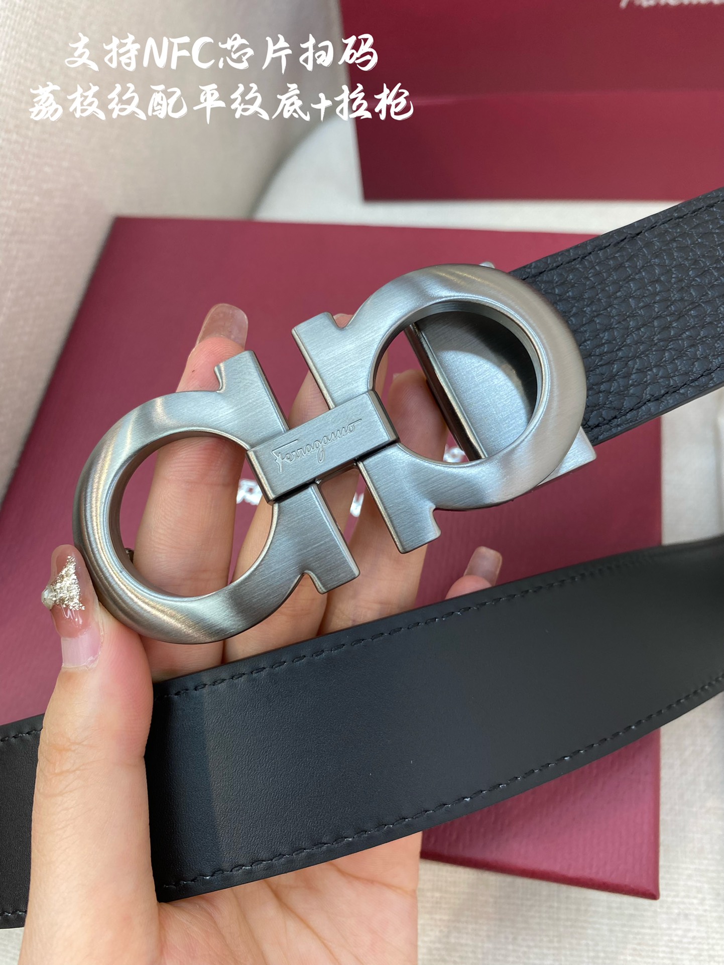 Salvatore Ferragamo Male Leather Belt Cow Leather M