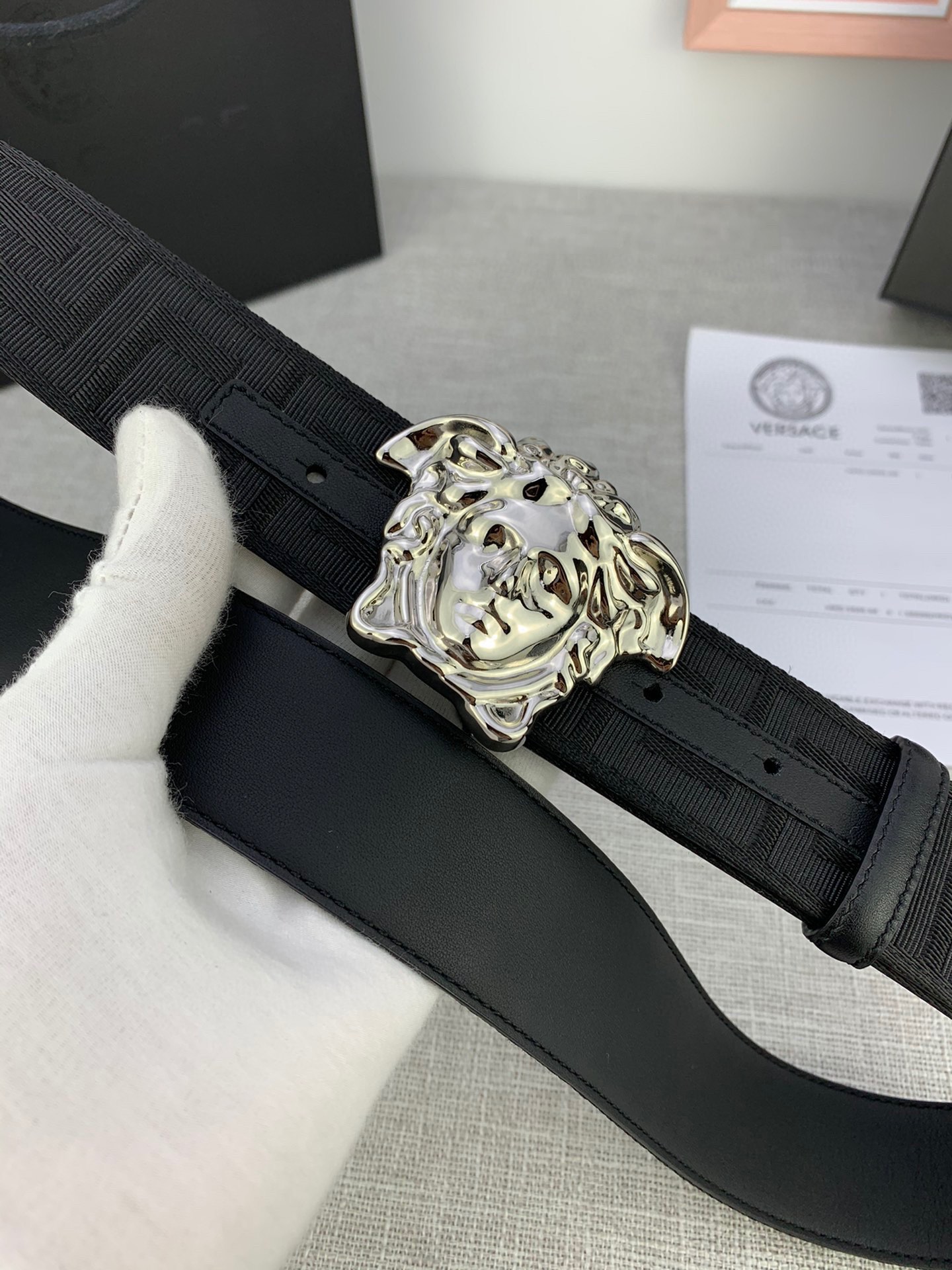Versace Basic Belt Canvas S-m