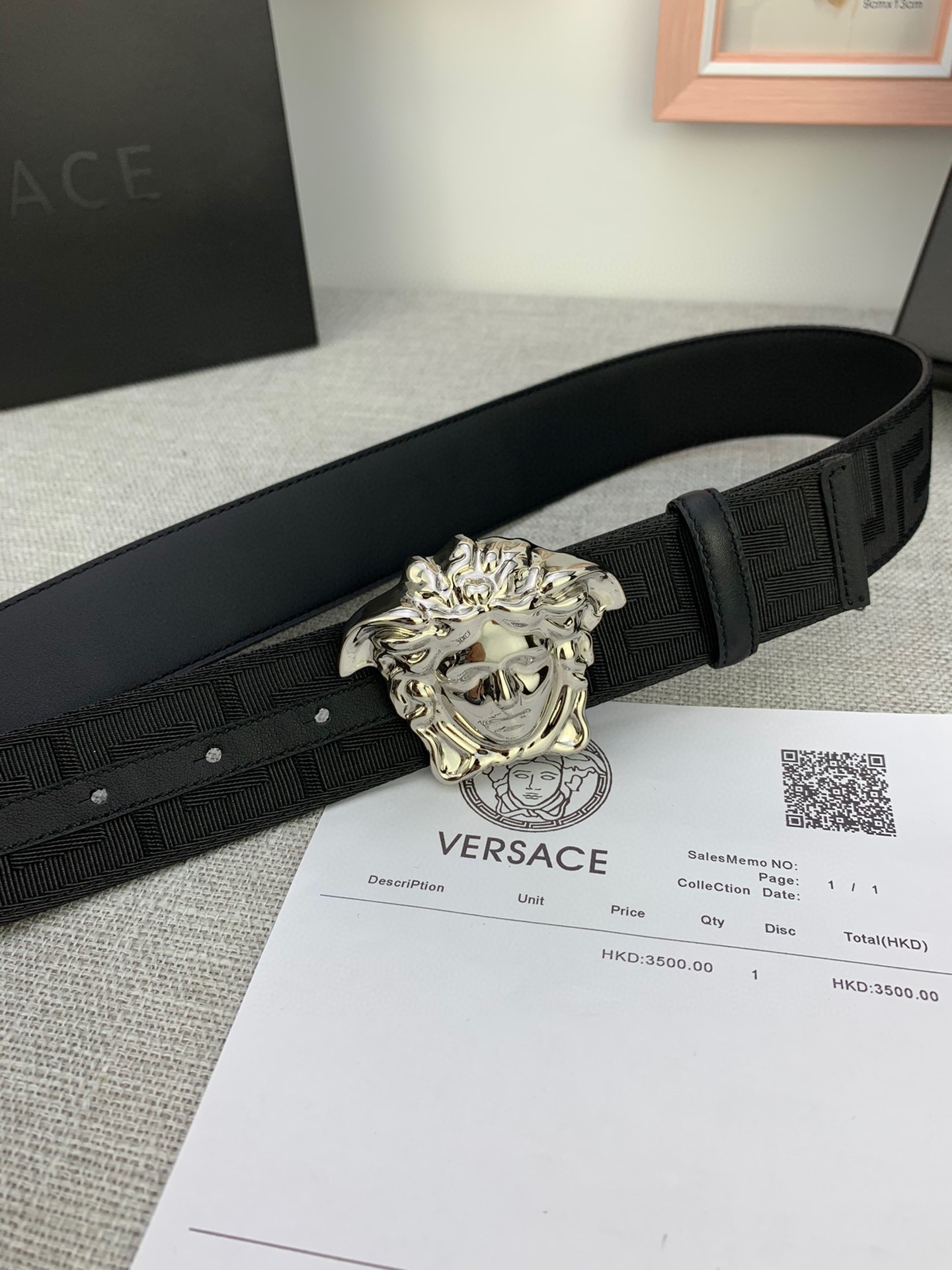 Versace Basic Belt Canvas S-m