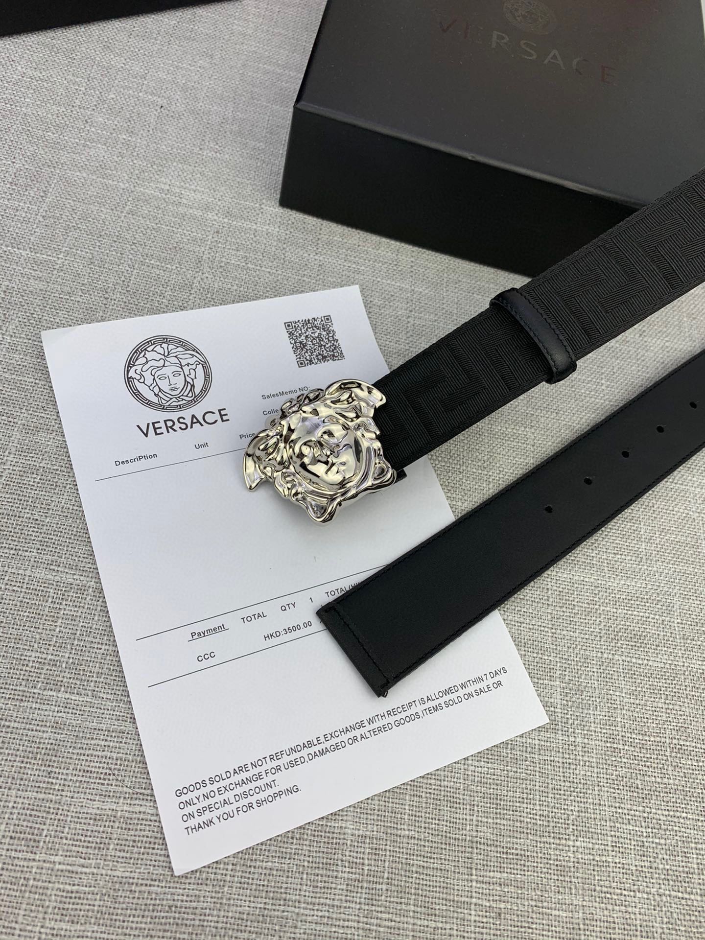 Versace Basic Belt Canvas S-m