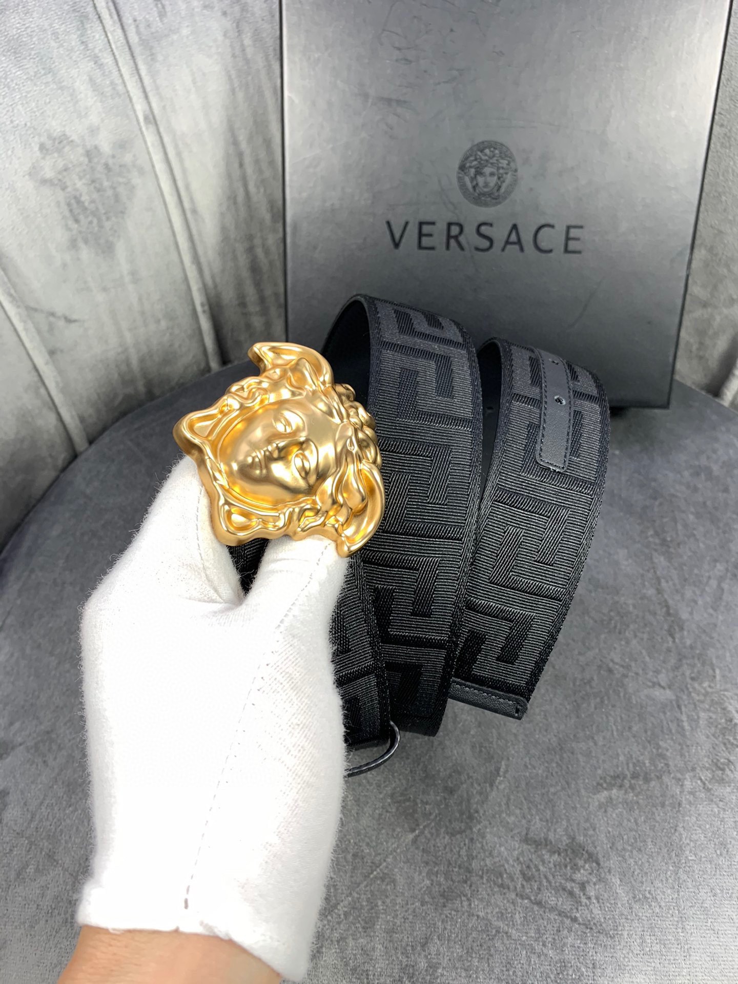 Versace Basic Belt Canvas S-m