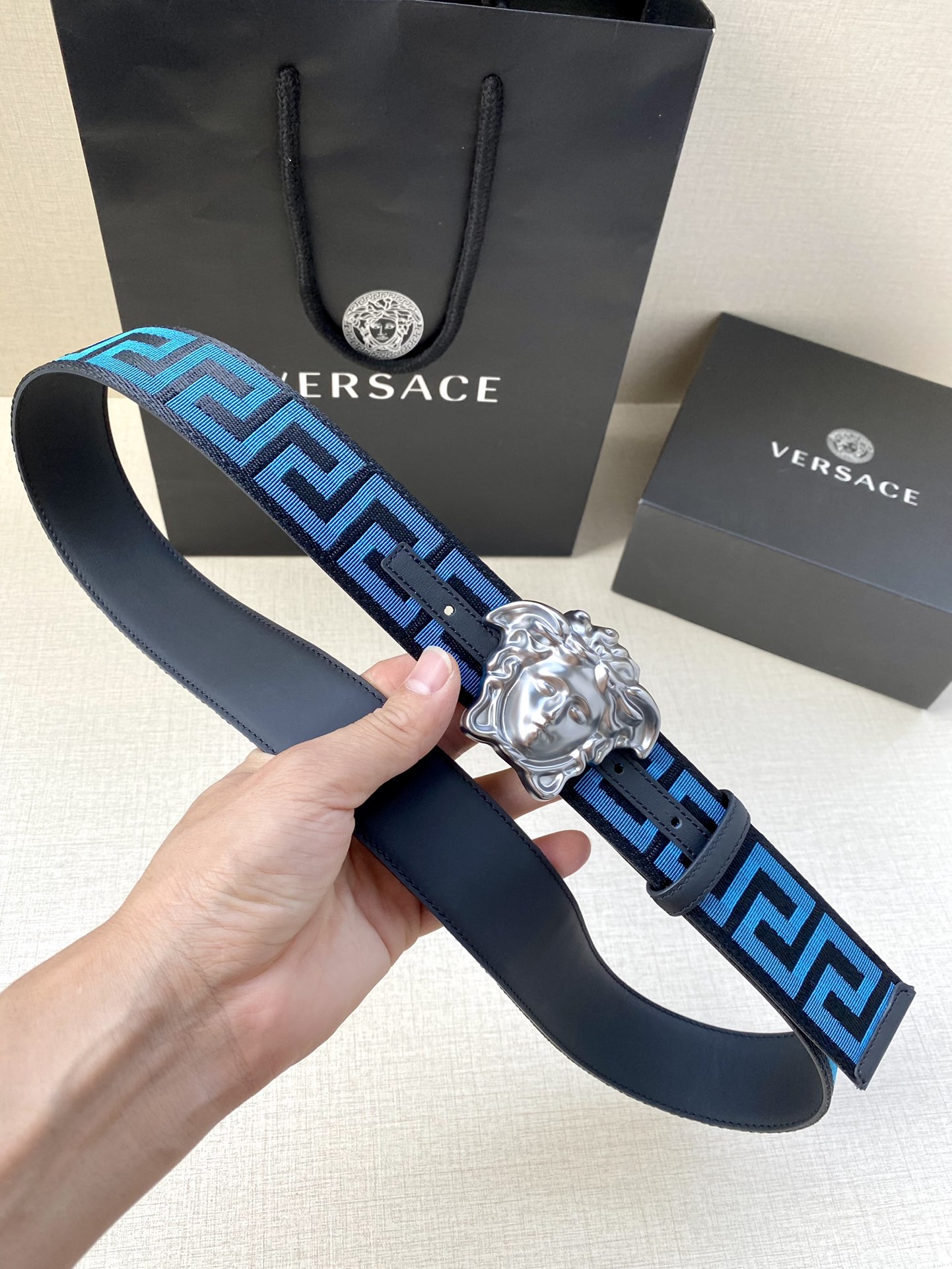 Versace Male Basic Belt Cow Leather S-m