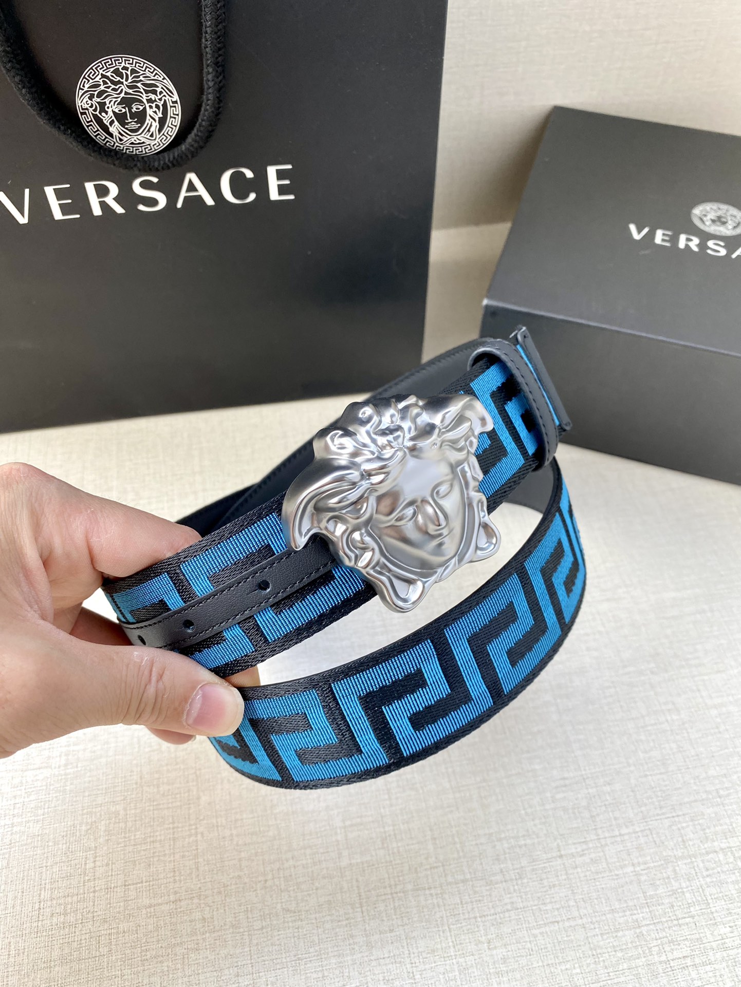 Versace Male Basic Belt Cow Leather S-m