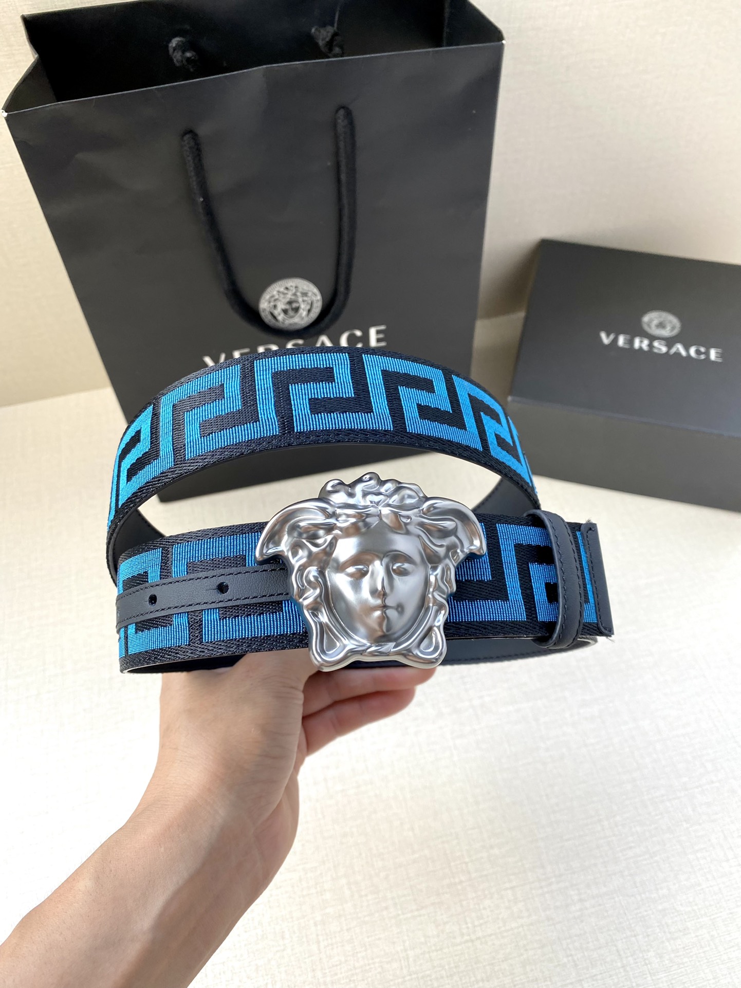 Versace Male Basic Belt Cow Leather S-m