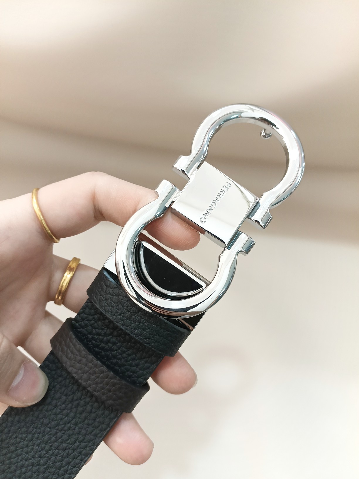 Salvatore Ferragamo Leather Belt M