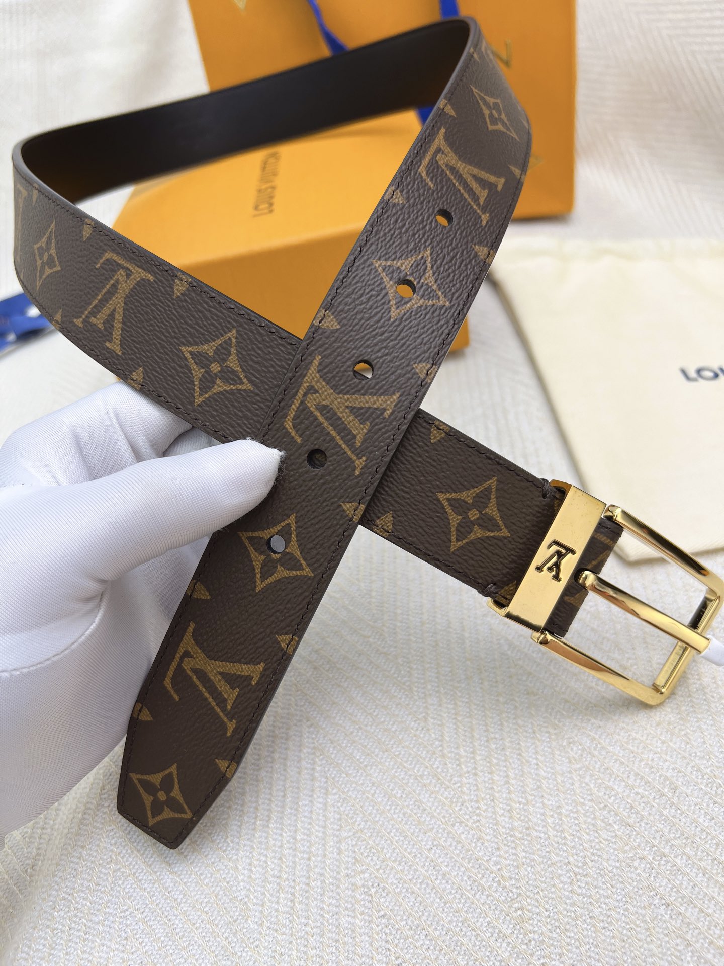 Louis Vuitton Male Basic Belt 5mm-l