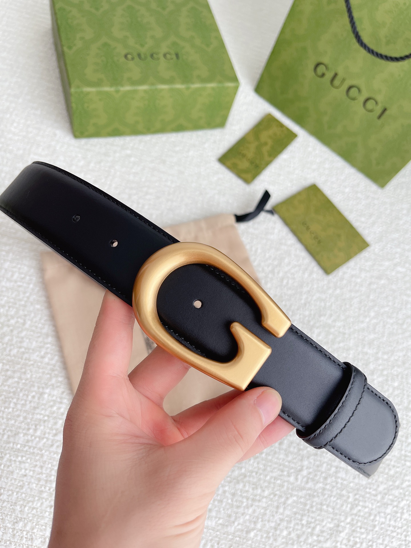 Gucci Male Basic Belt Cow Leather M