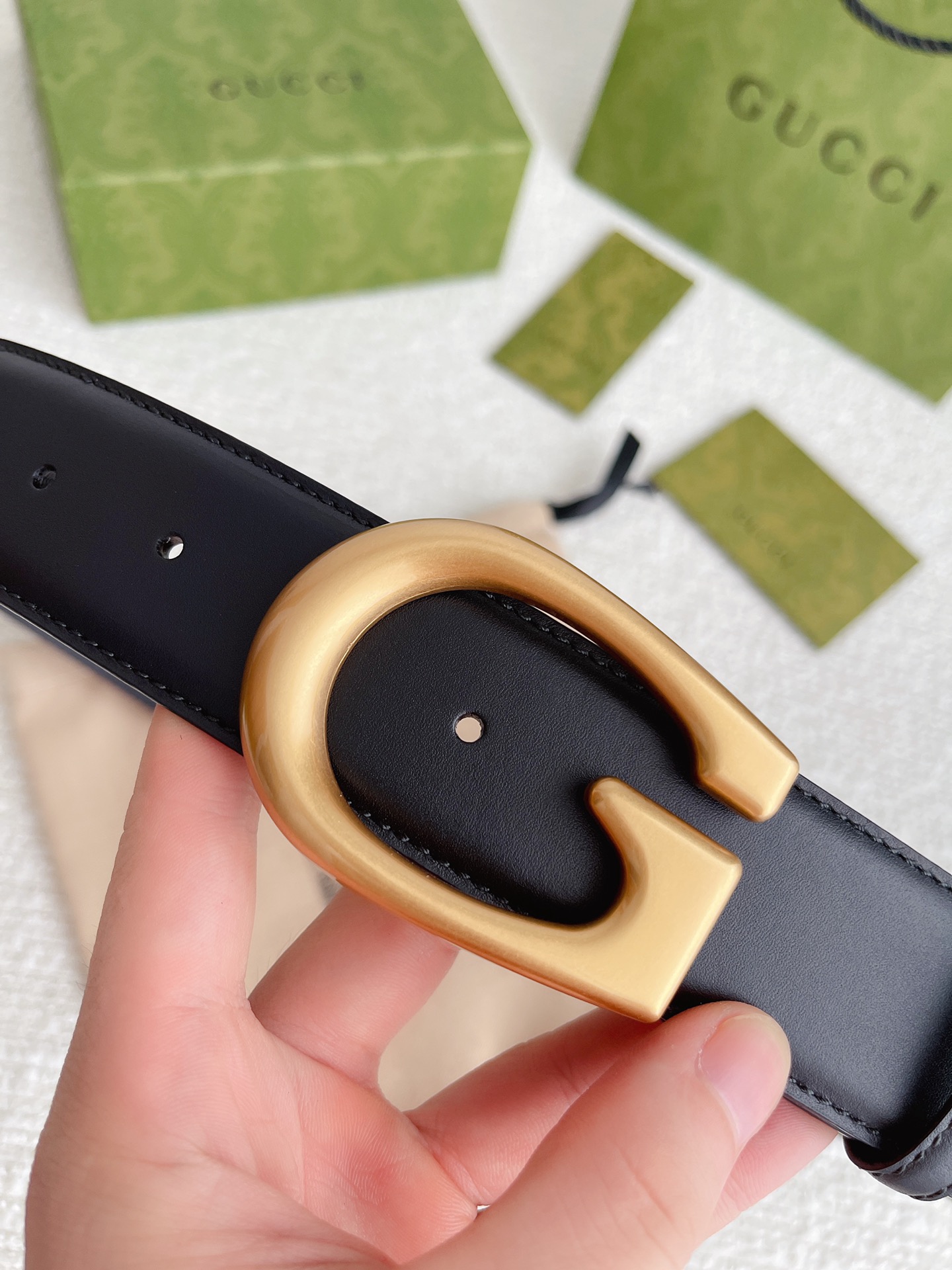 Gucci Male Basic Belt Cow Leather M