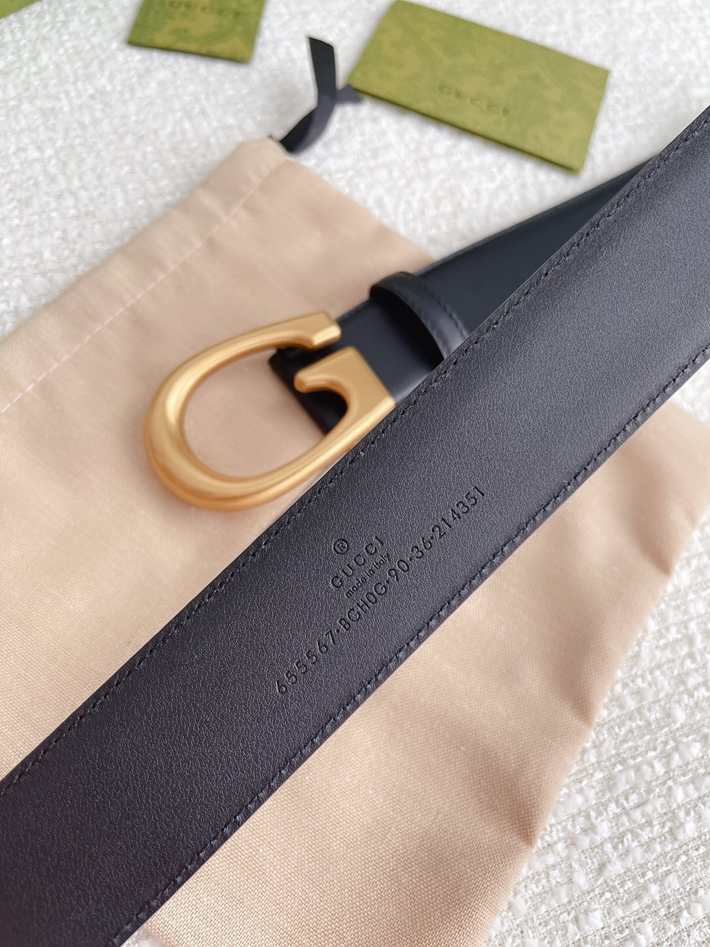 Gucci Male Basic Belt Cow Leather M